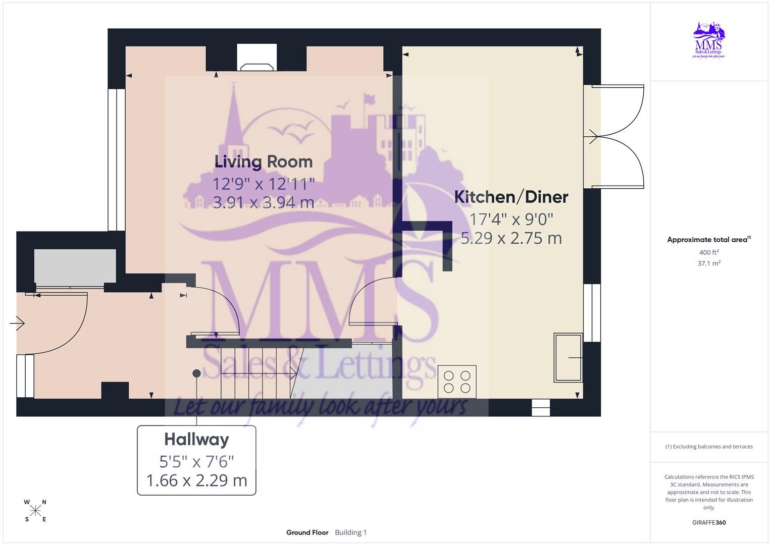43, Saxon Place, Dartford floorplan