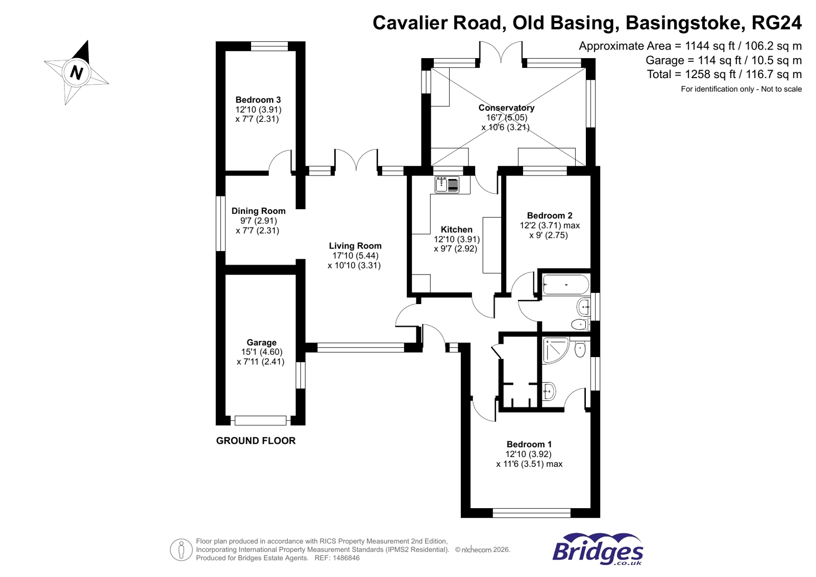 125, Cavalier Road, Basingstoke floorplan