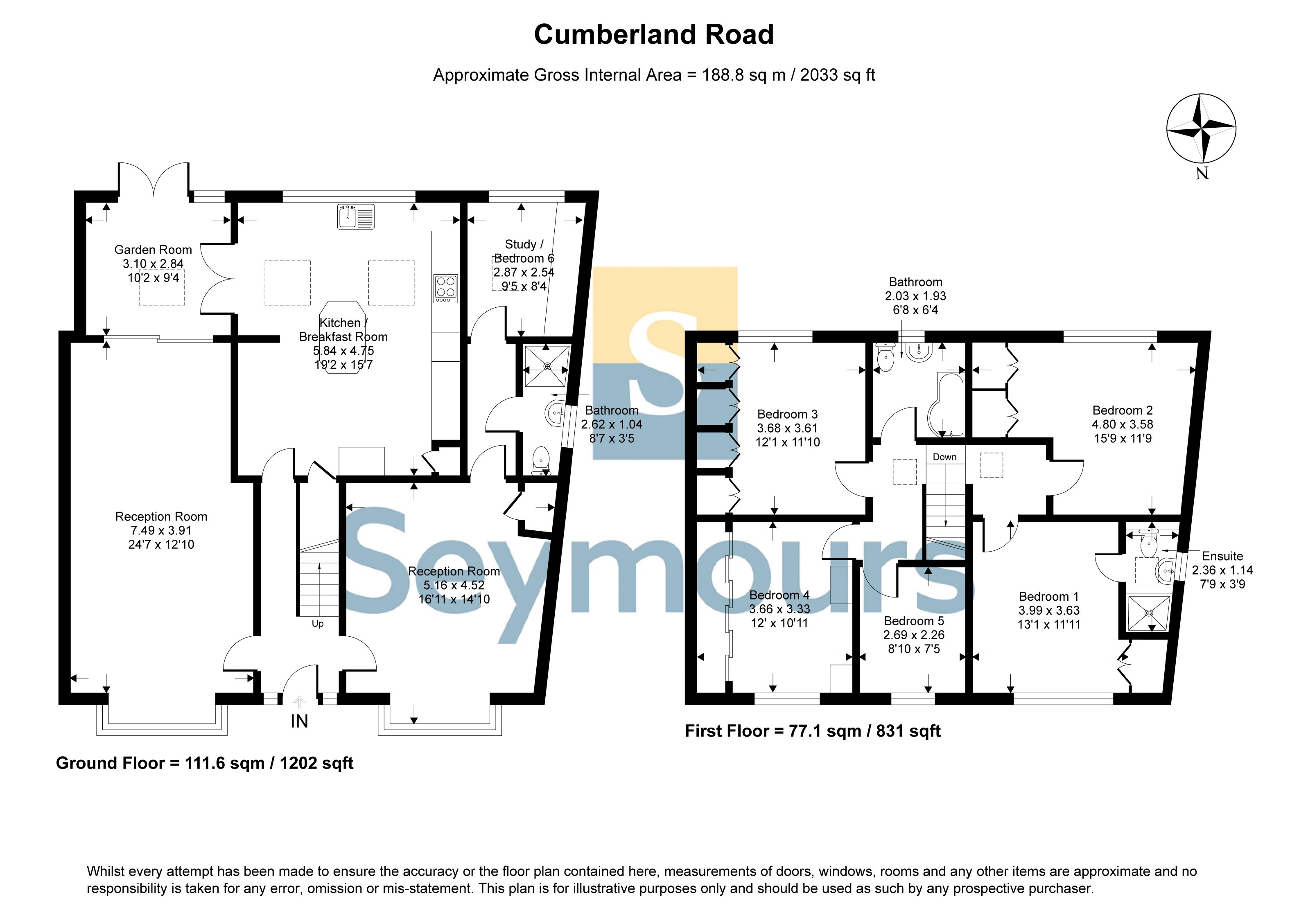 34, Cumberland Road, Surrey floorplan