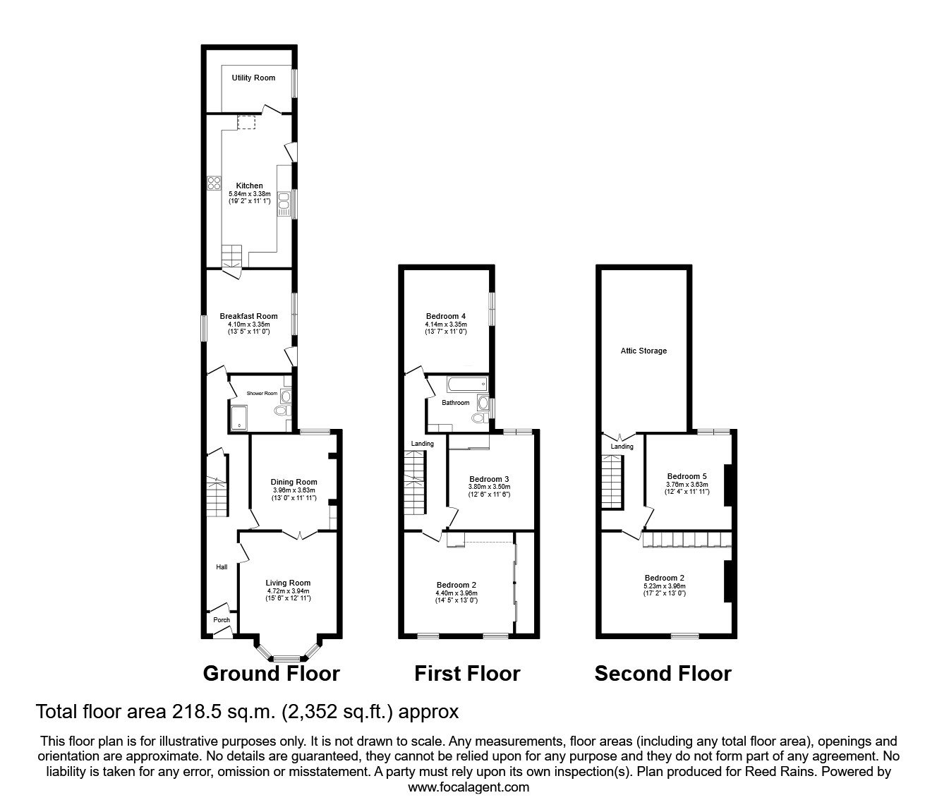 98, Hamilton Road, Manchester floorplan