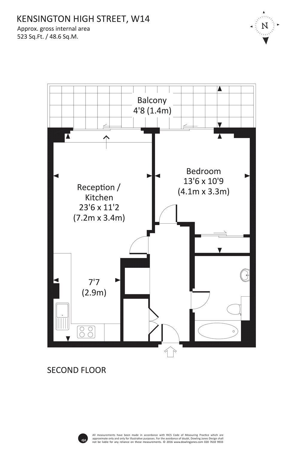 1 Bedrooms Flat to rent in Charles House, 385 Kensington High Street, Kensington, London W14