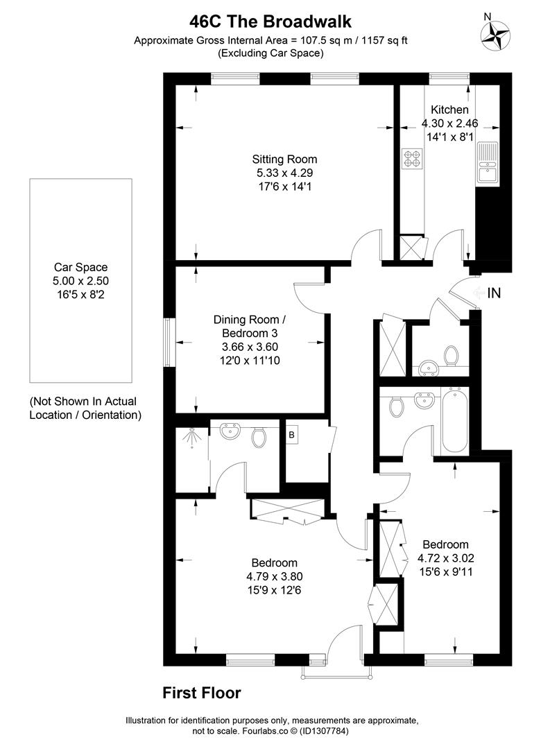 46c, The Broadwalk, Imperial Square, Cheltenham floorplan