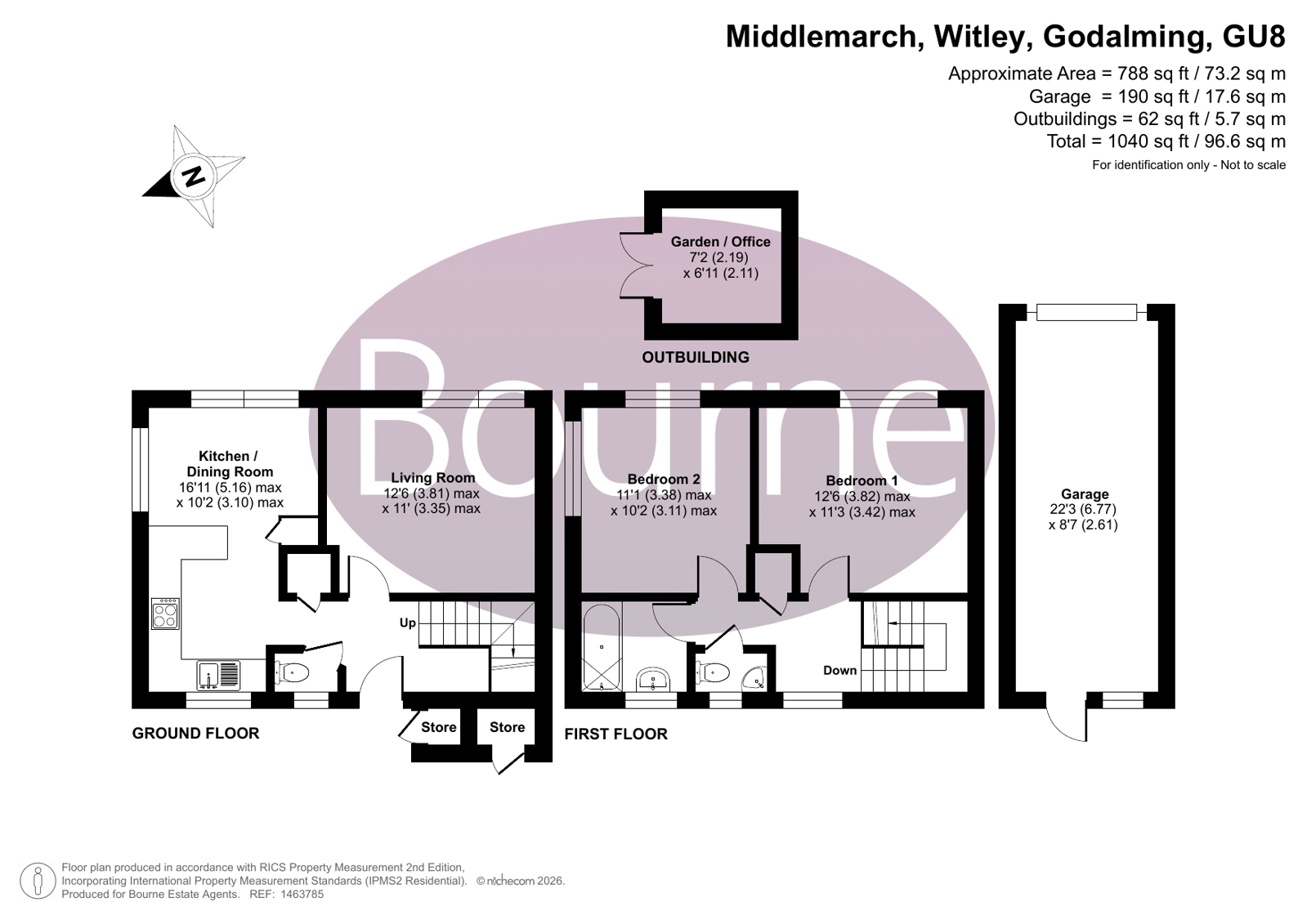 5, Middlemarch, Godalming floorplan