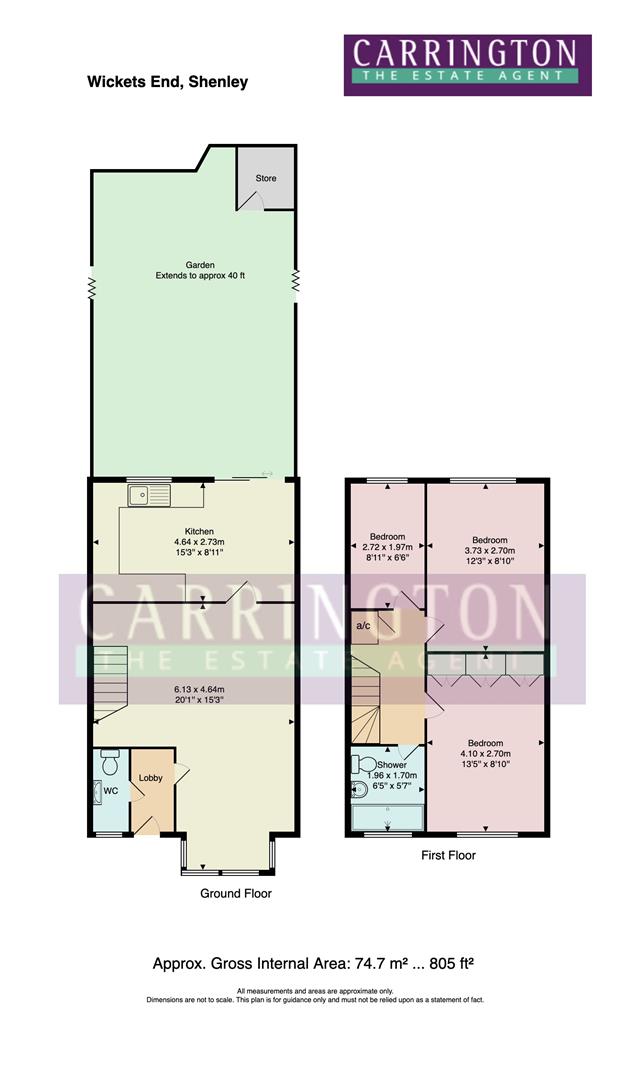 15, Wickets End, Radlett floorplan