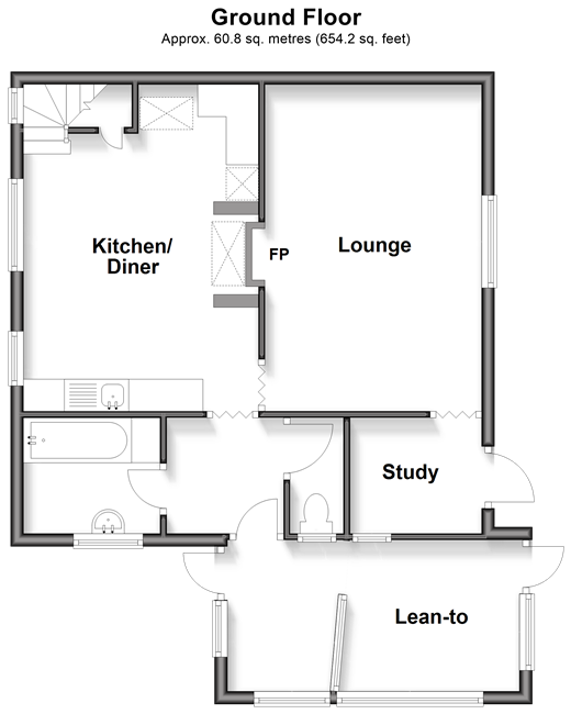 Perry Court Cottage Garlinge Green, Canterbury floorplan