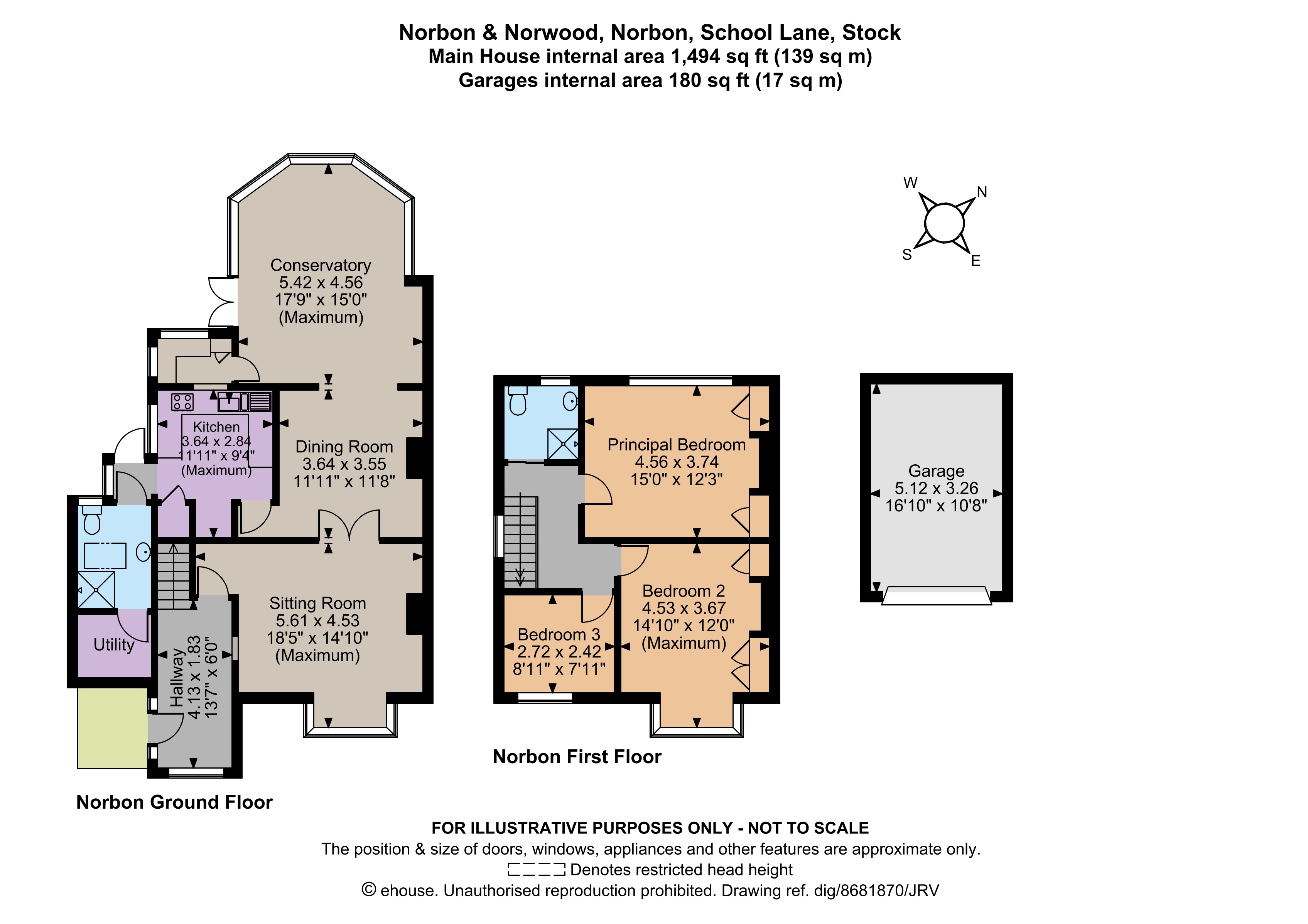 Norbon,, School Lane, Ingatestone floorplan