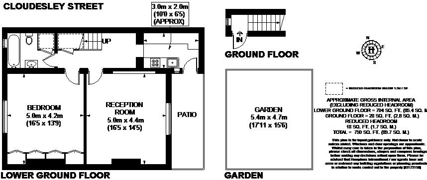 1 Bedrooms Flat to rent in Cloudesley Street, London N1