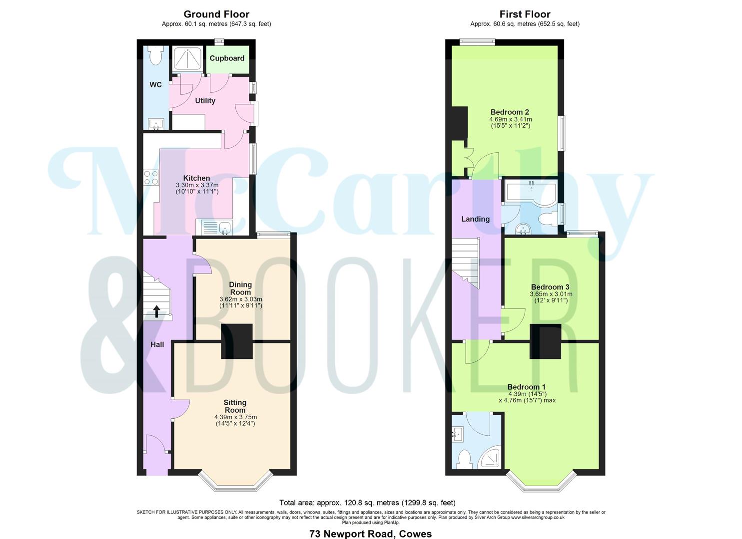 73, Newport Road, Cowes floorplan