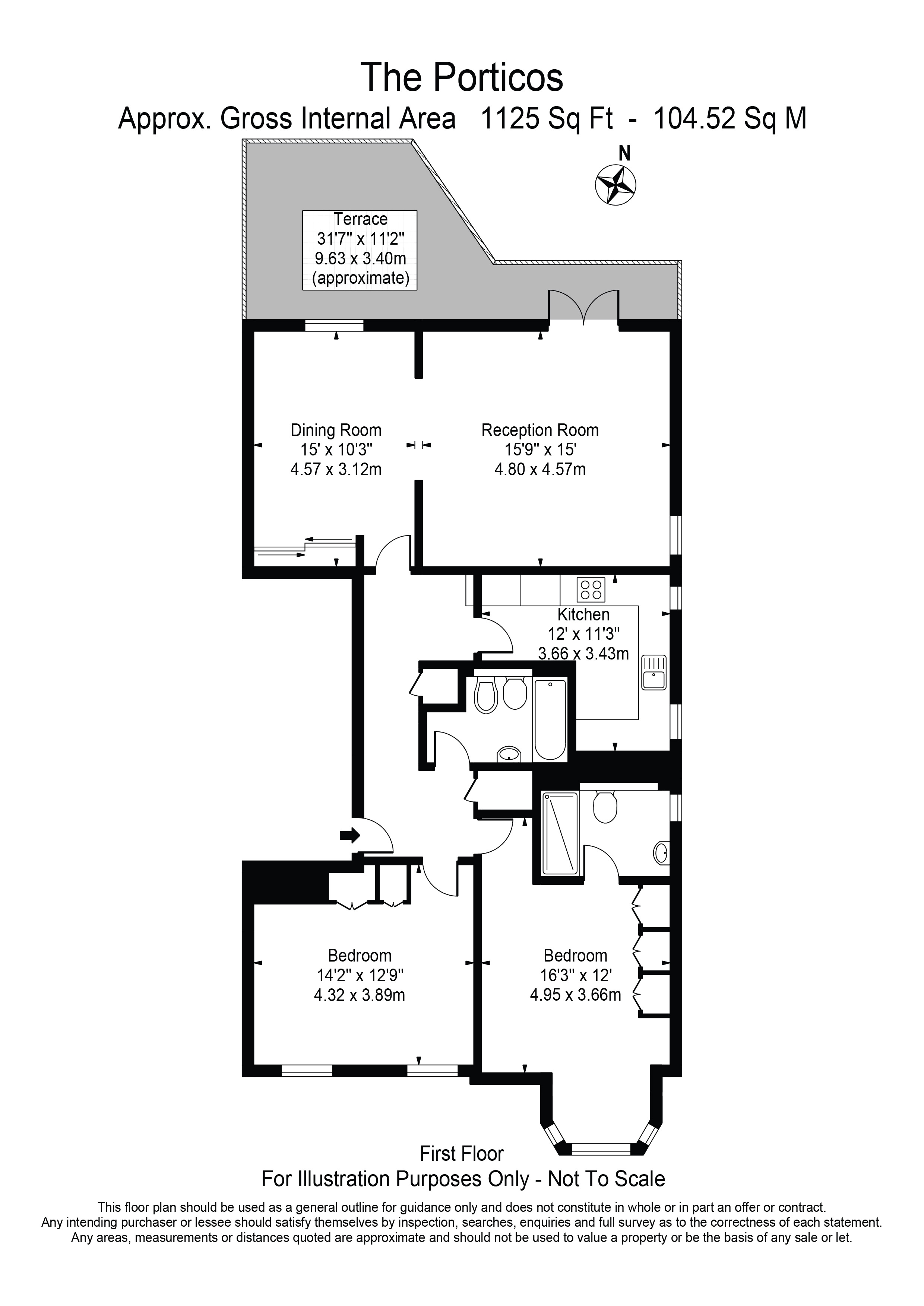 Flat 1-3 & 3a & 5-8 & 17, The Porticos 53-59, Belsize Avenue, LONDON floorplan