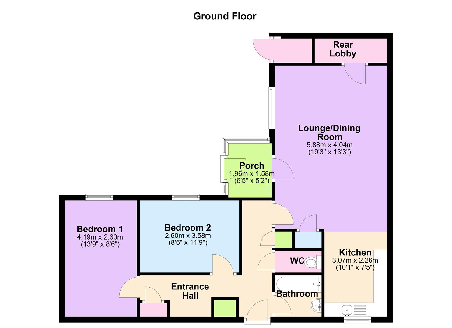 64, Bringhurst, Peterborough floorplan