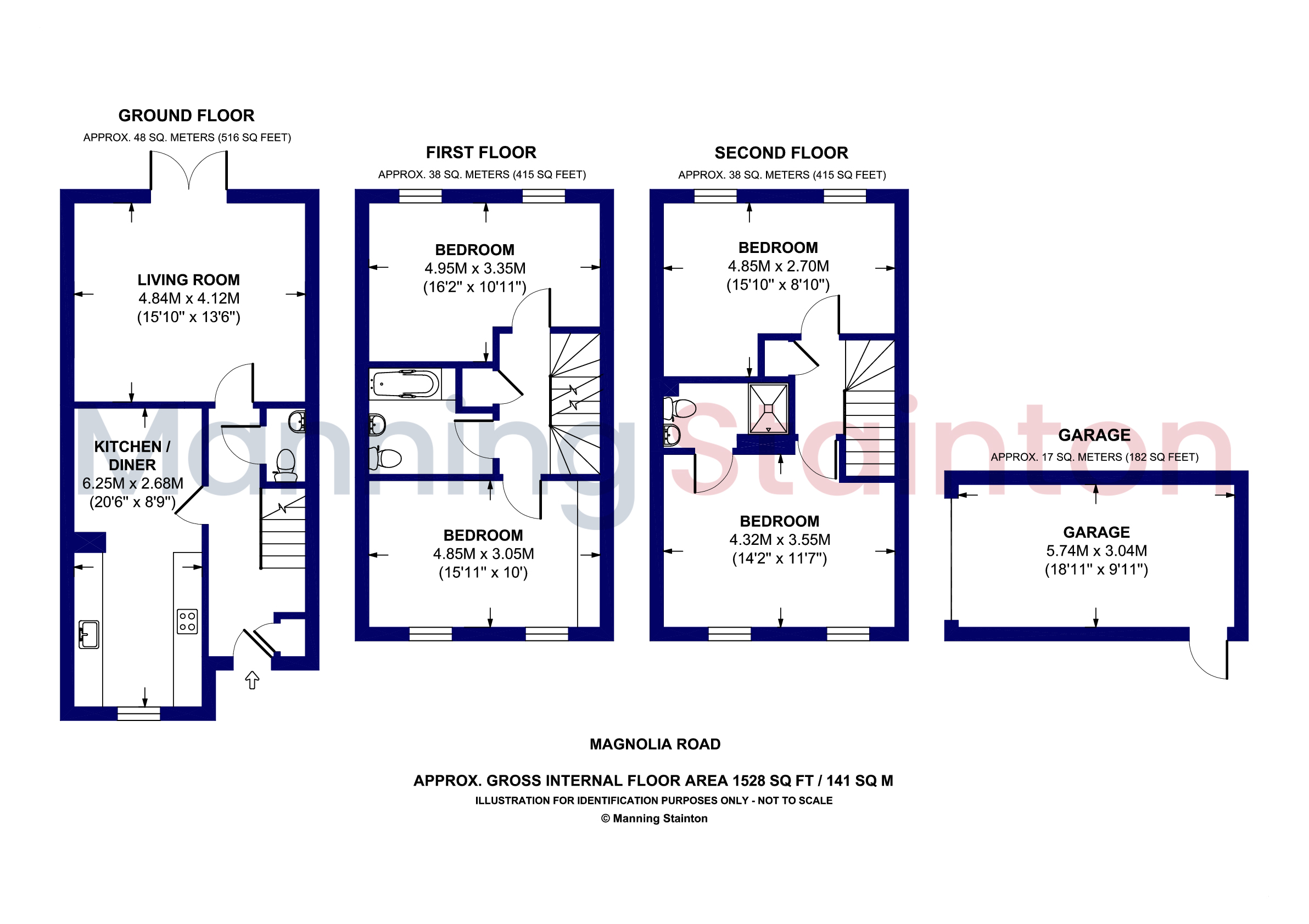 16, Magnolia Road, Leeds floorplan