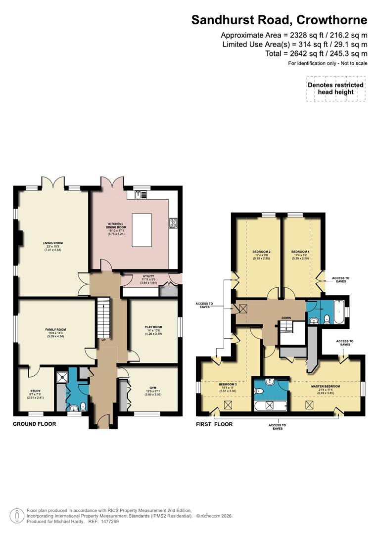 Badgers Lodge, 26, Sandhurst Road, Crowthorne floorplan