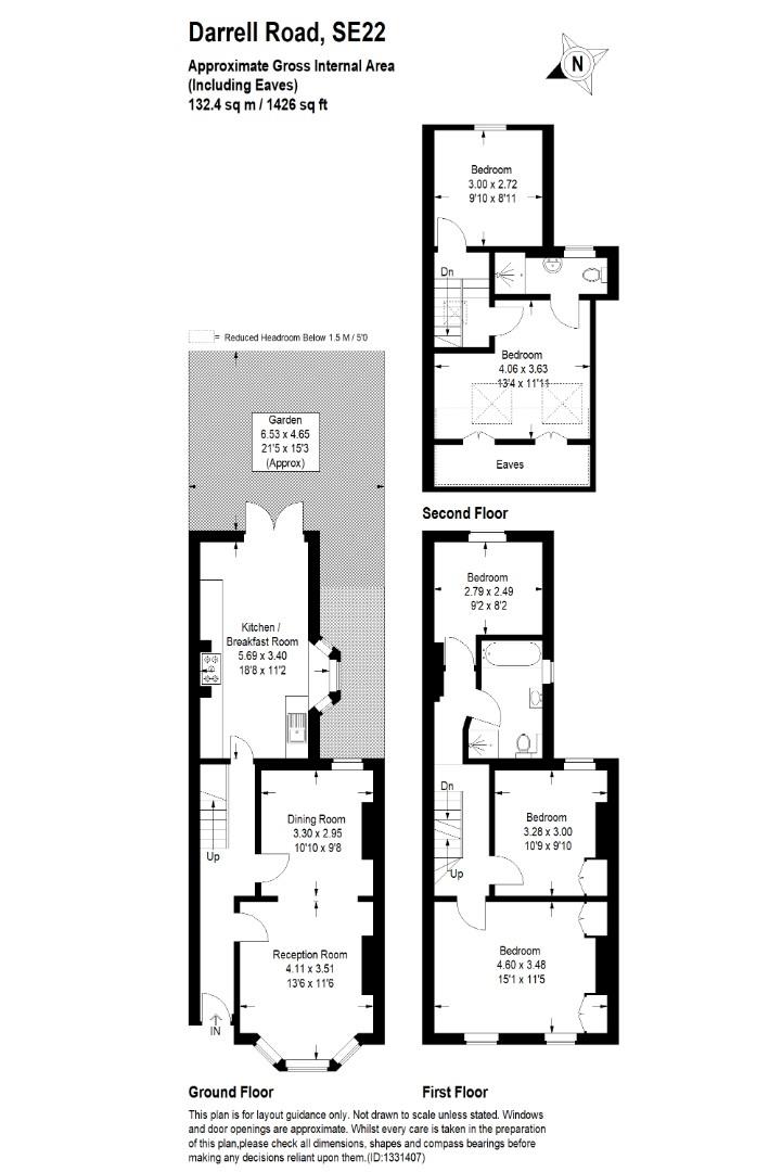 25, Darrell Road, London floorplan