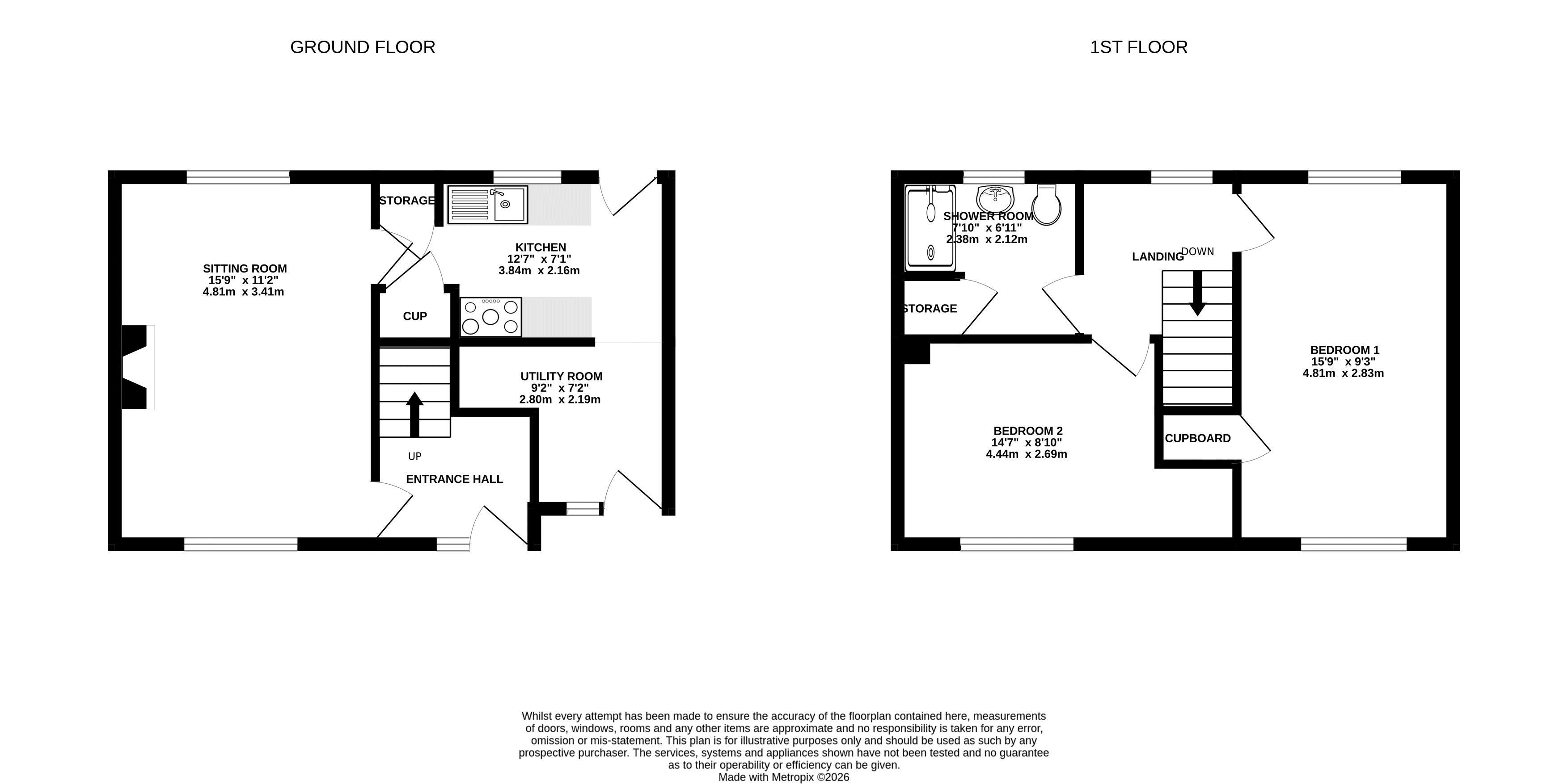 13, Wordsworth Road, Weston-Super-Mare floorplan