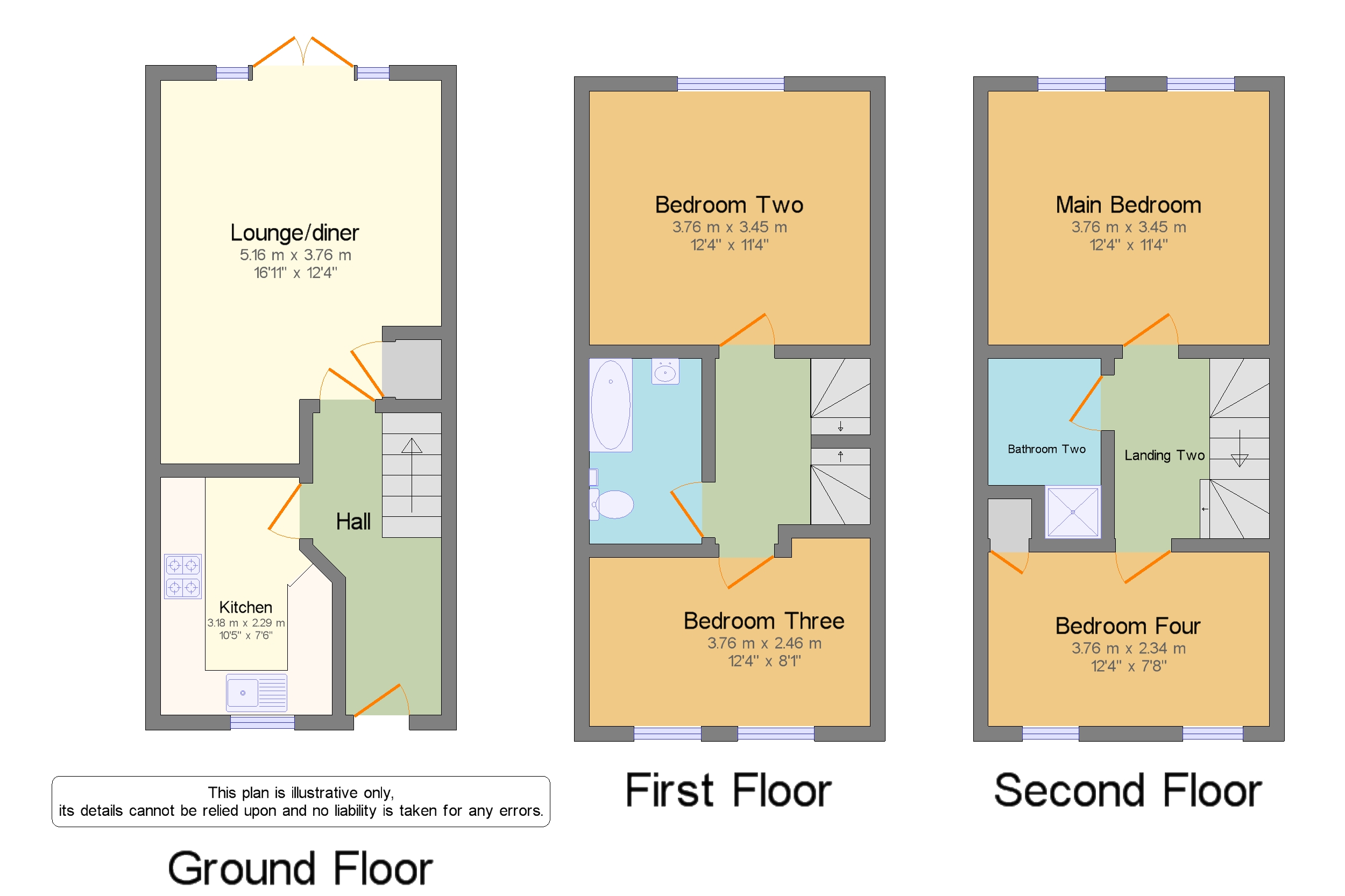 Staplers Road, Newport, Isle Of Wight PO30, 4 bedroom end terrace house