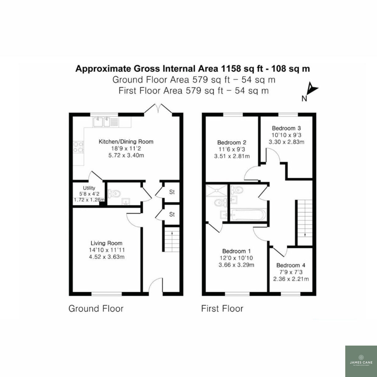 2, Townsend Street, Truro floorplan