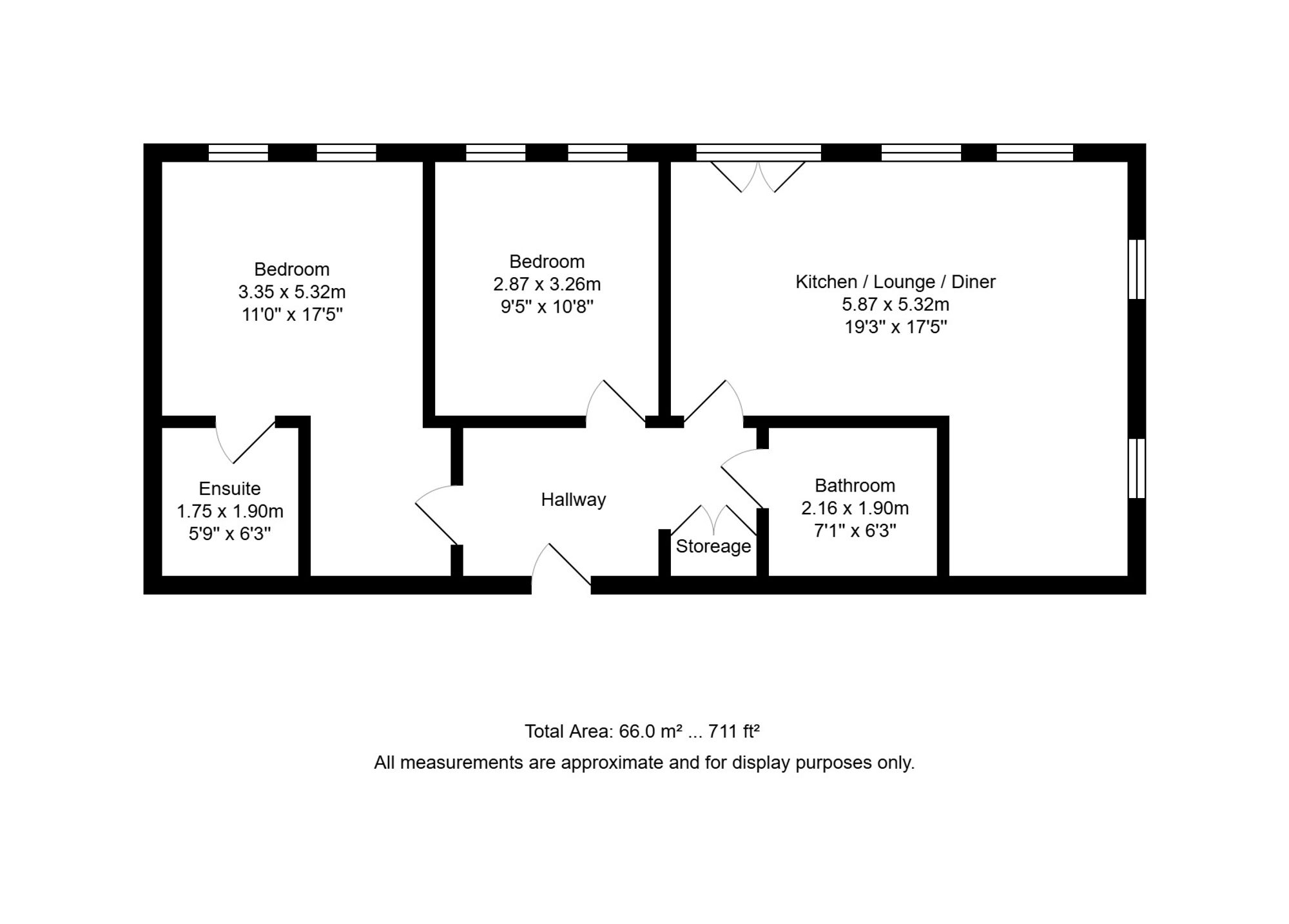 Flat 15, 96 Blowick Moss Lane, Southport floorplan