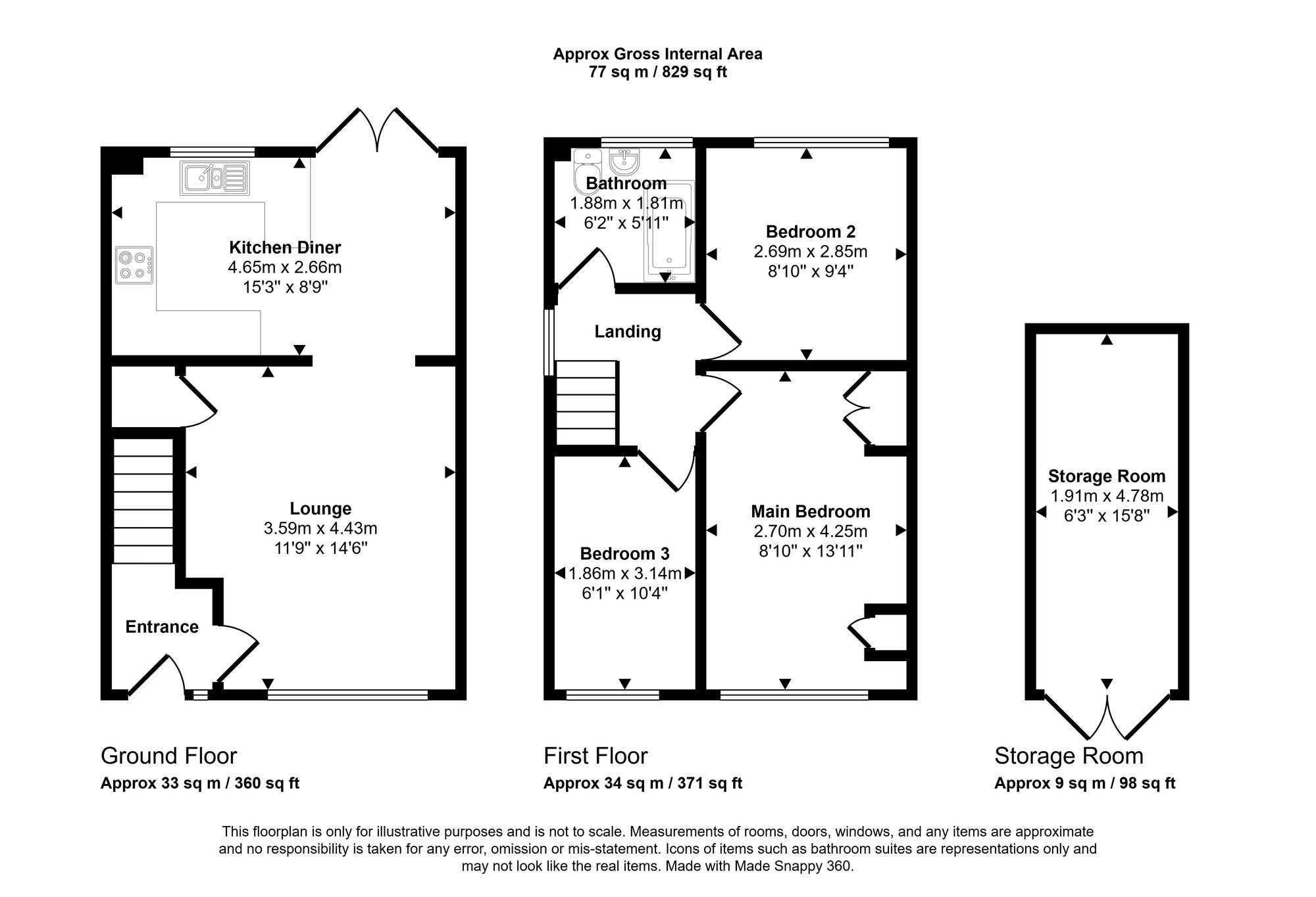 8 Thornvale, Wigan floorplan
