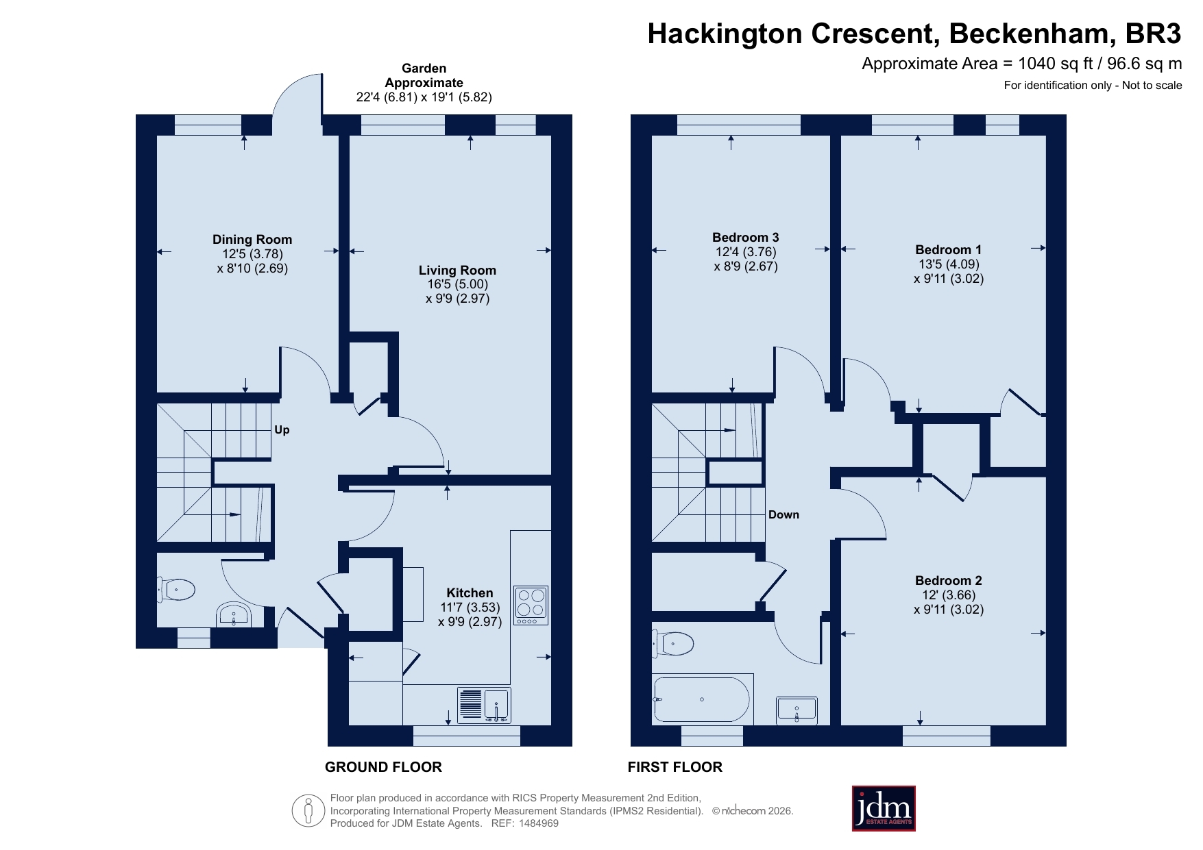 2, Hackington Crescent, Beckenham floorplan