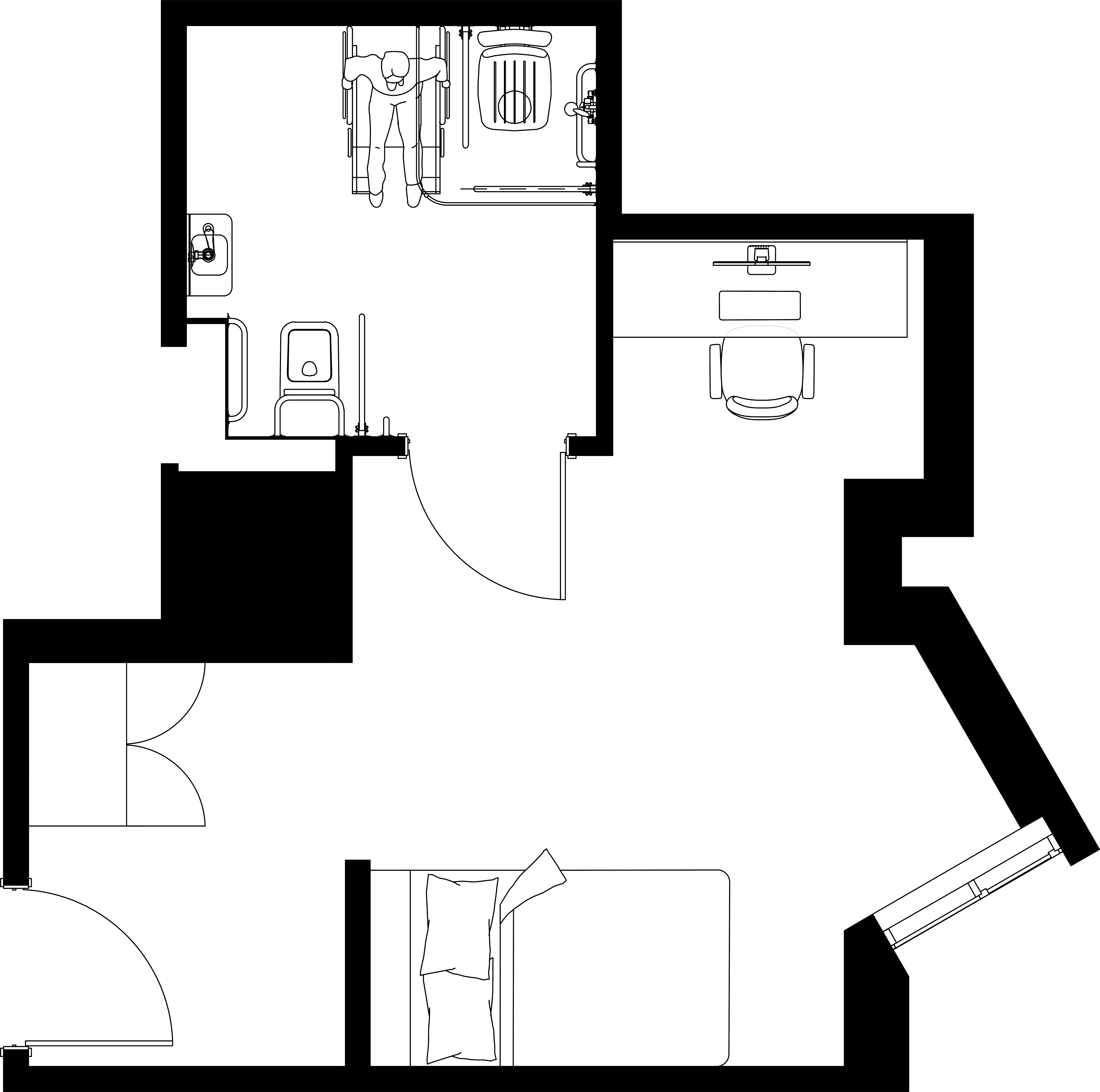 B22, Sea View En Suite, Oxford Point, 13-17 Oxford Rd,, Bournemouth floorplan