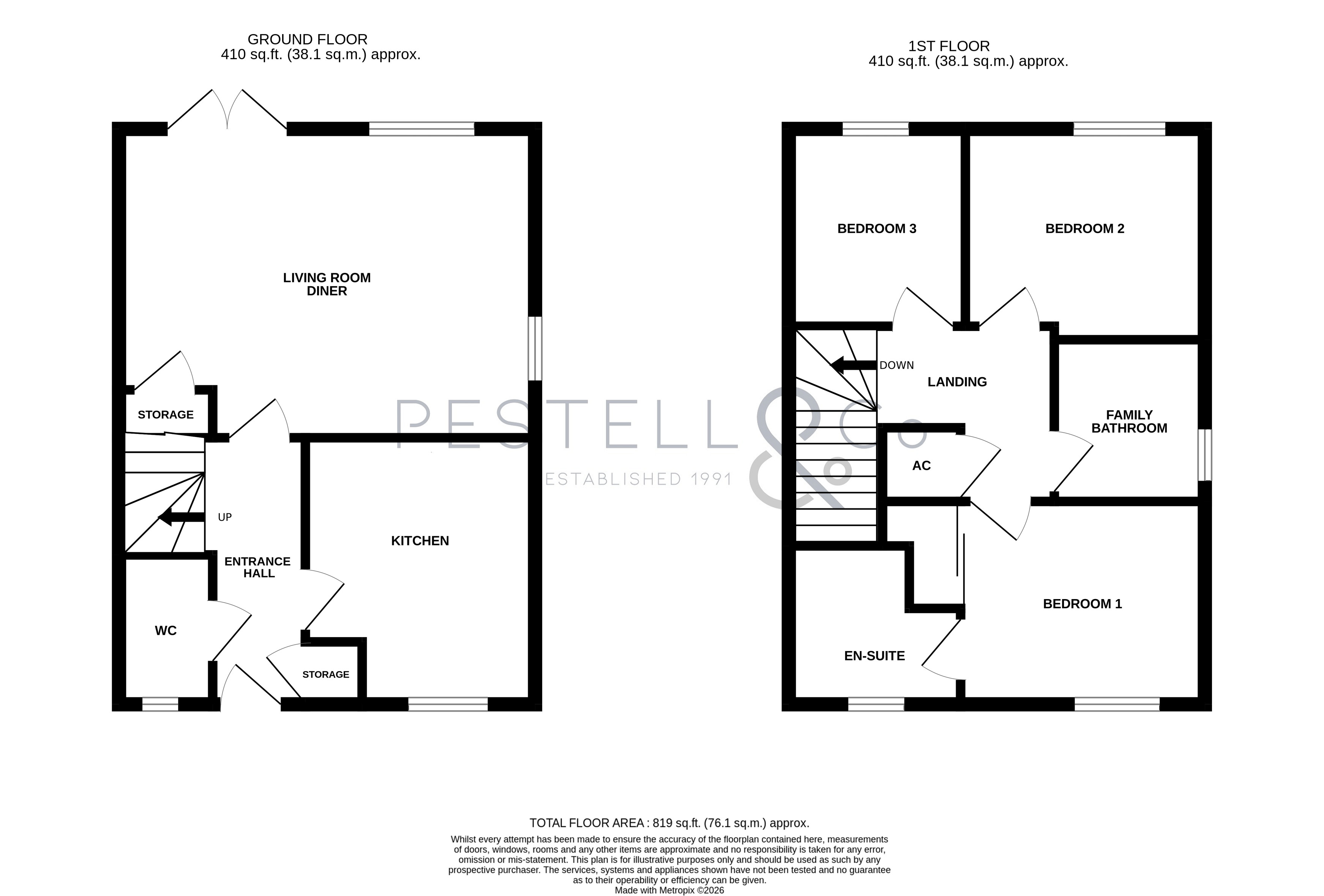 44, Warwick Road, Dunmow floorplan