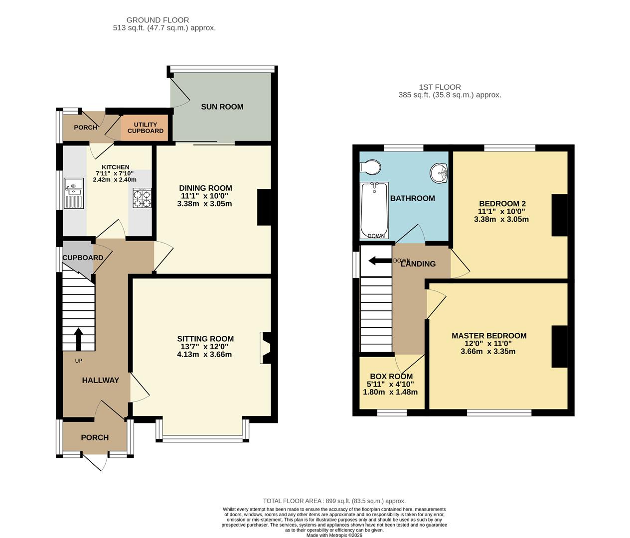 169, Rectory Road, Farnborough floorplan