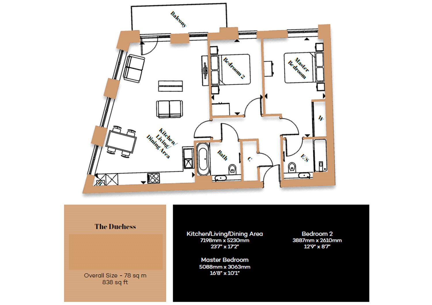 2 Bedrooms Flat for sale in The Duchess, The Langley Square, Dartford DA1