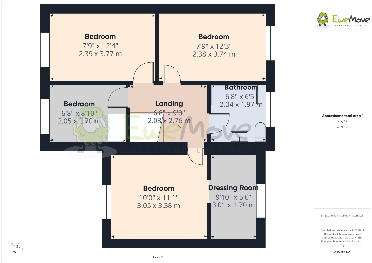48, Dore Close, Northampton floorplan