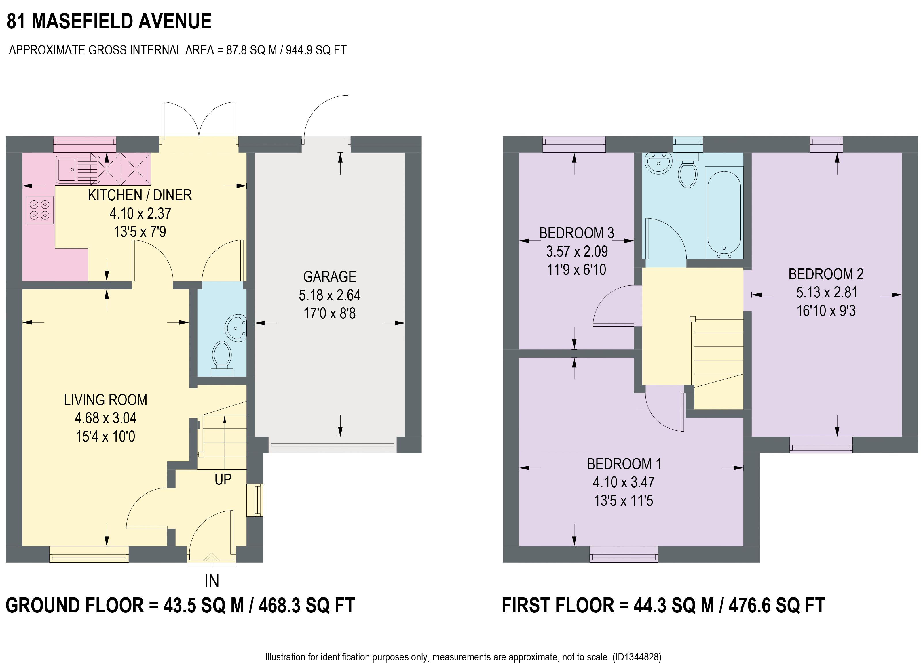 Masefield Avenue, Chesterfield floorplan