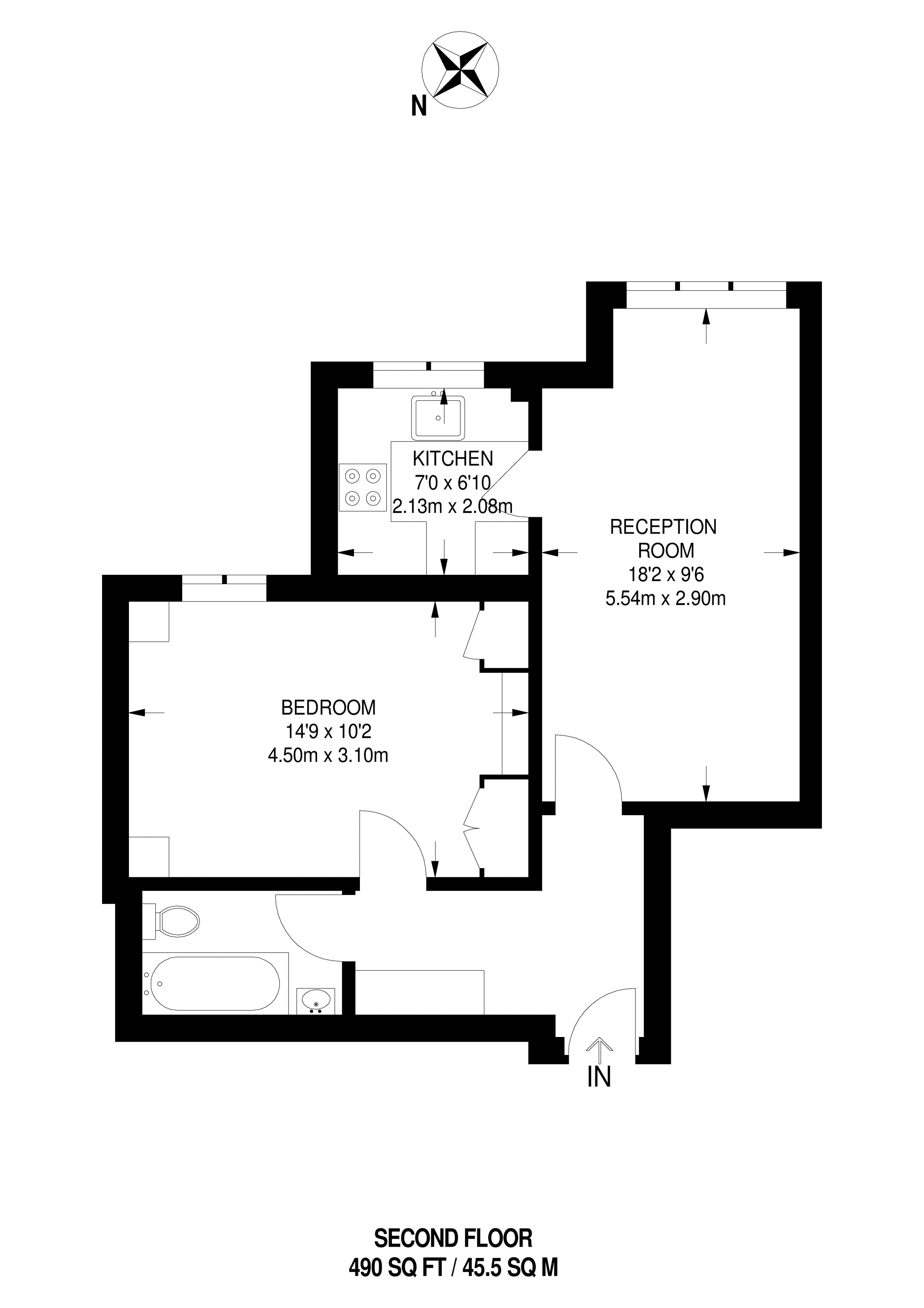 1 Bedrooms Flat to rent in Pittman Gardens, Ilford IG1