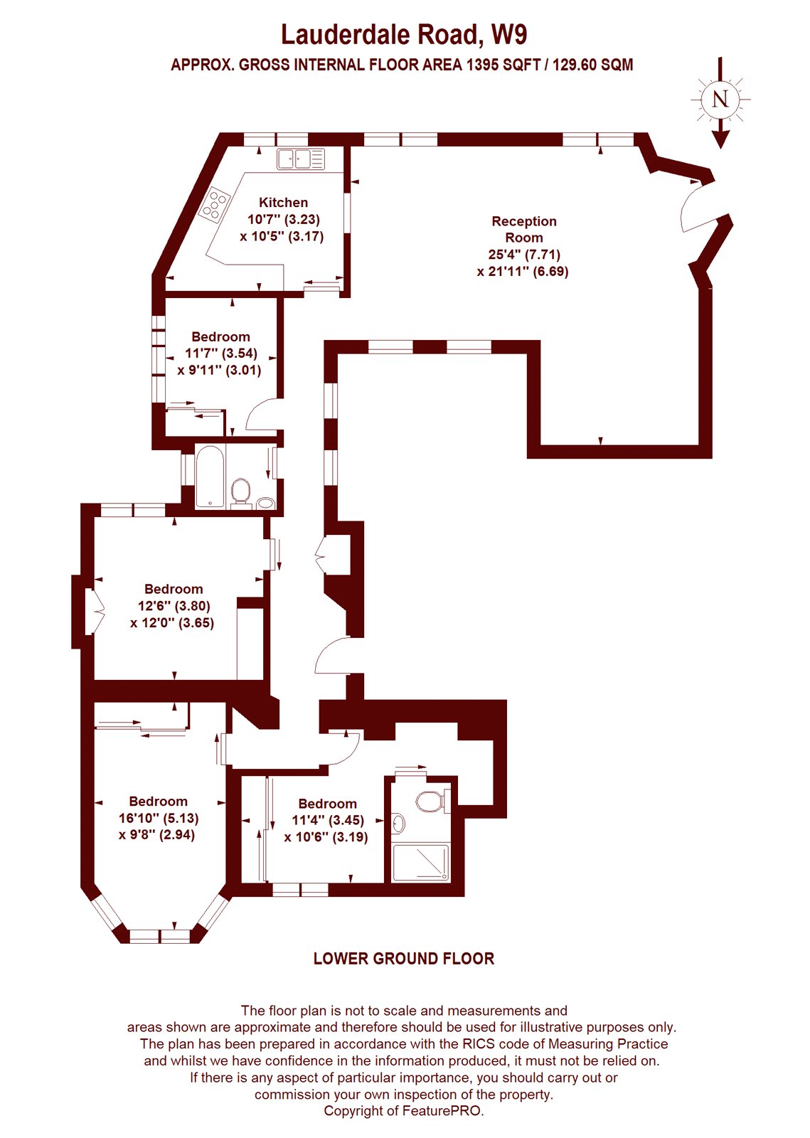 4 Bedrooms Flat for sale in Lauderdale Mansions, Lauderdale Road, London W9