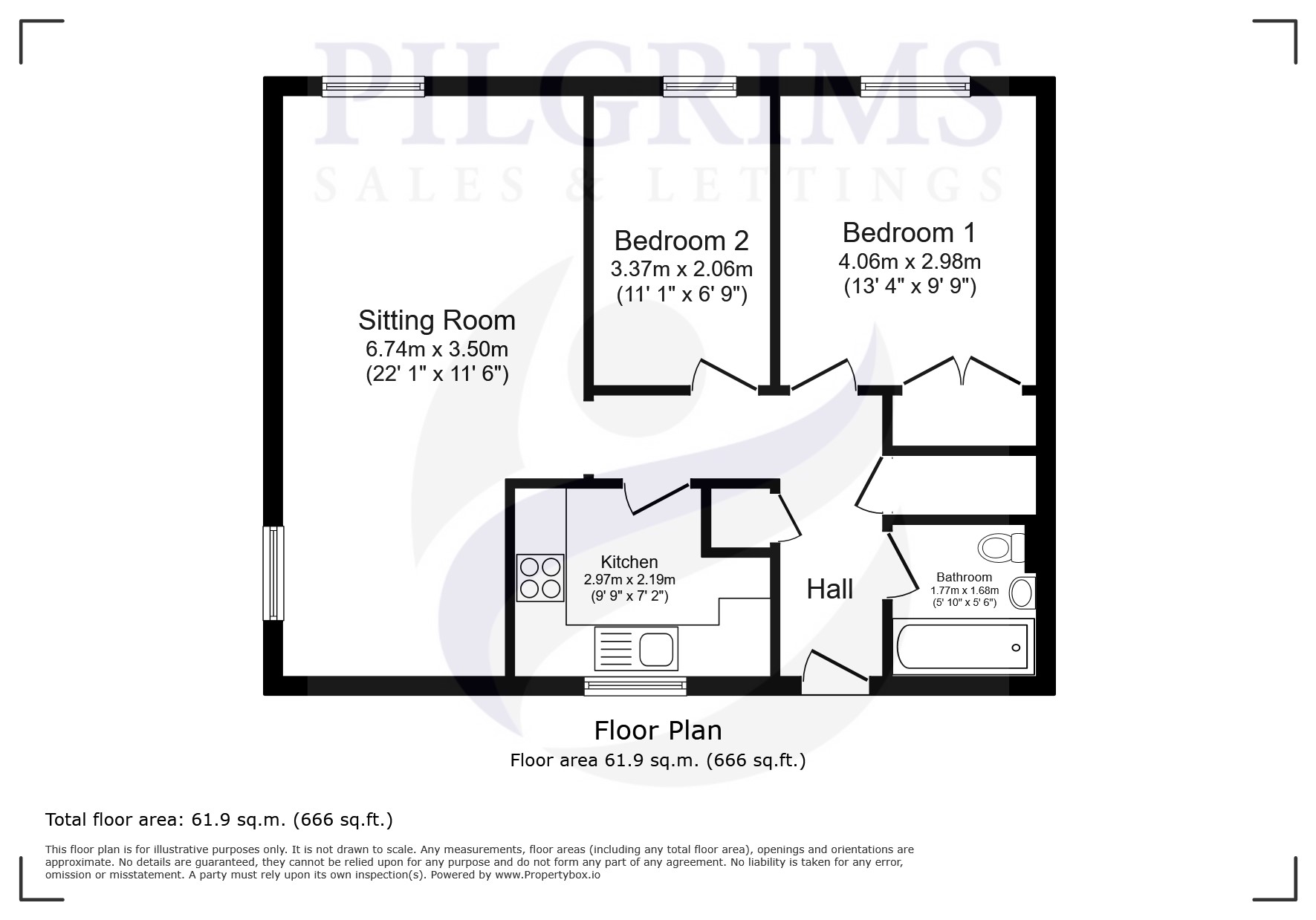14, Fosse Way, Surrey floorplan