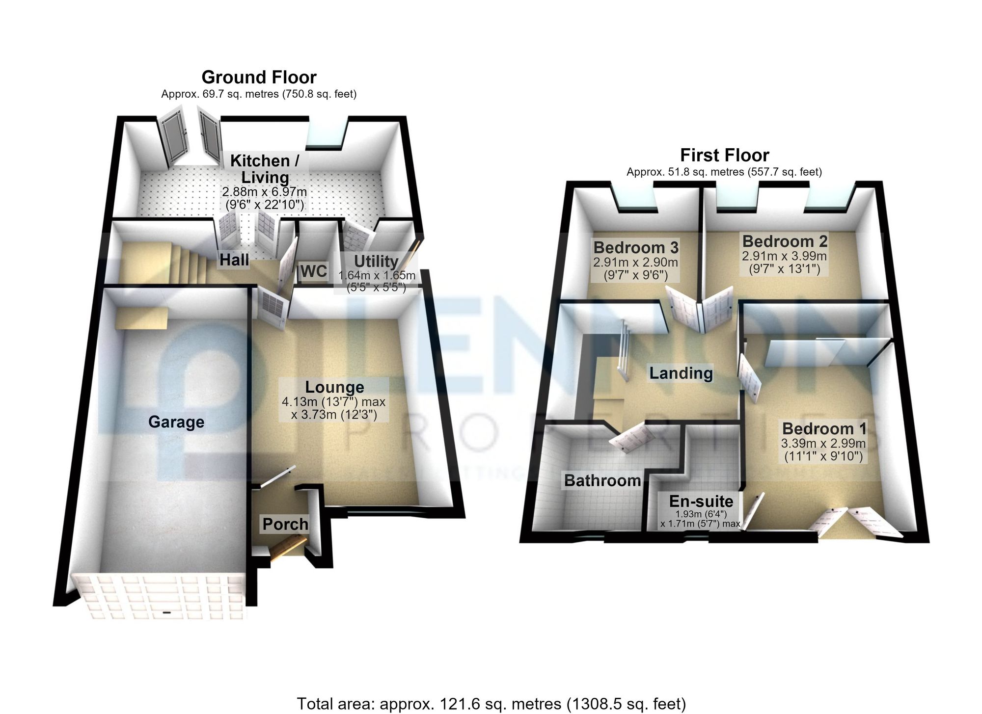 2 Heckington Close, Cramlington floorplan