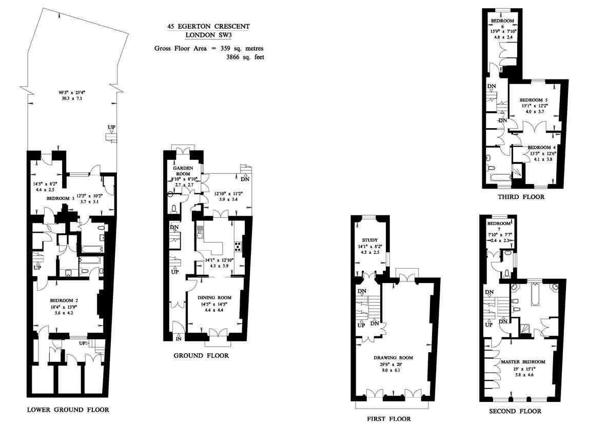7 Bedrooms Terraced house to rent in Egerton Crescent, Knightsbridge, London SW3