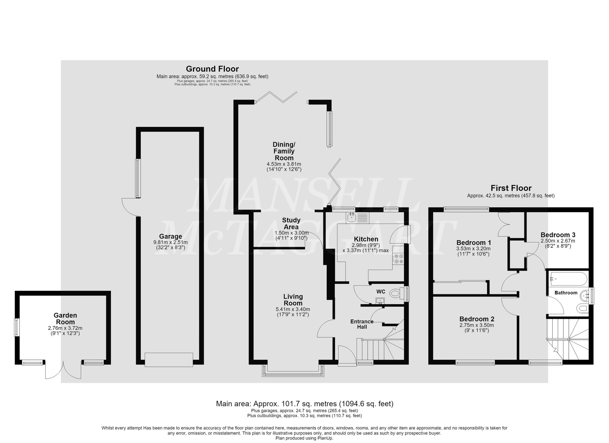 42 Hophurst Drive, Crawley floorplan
