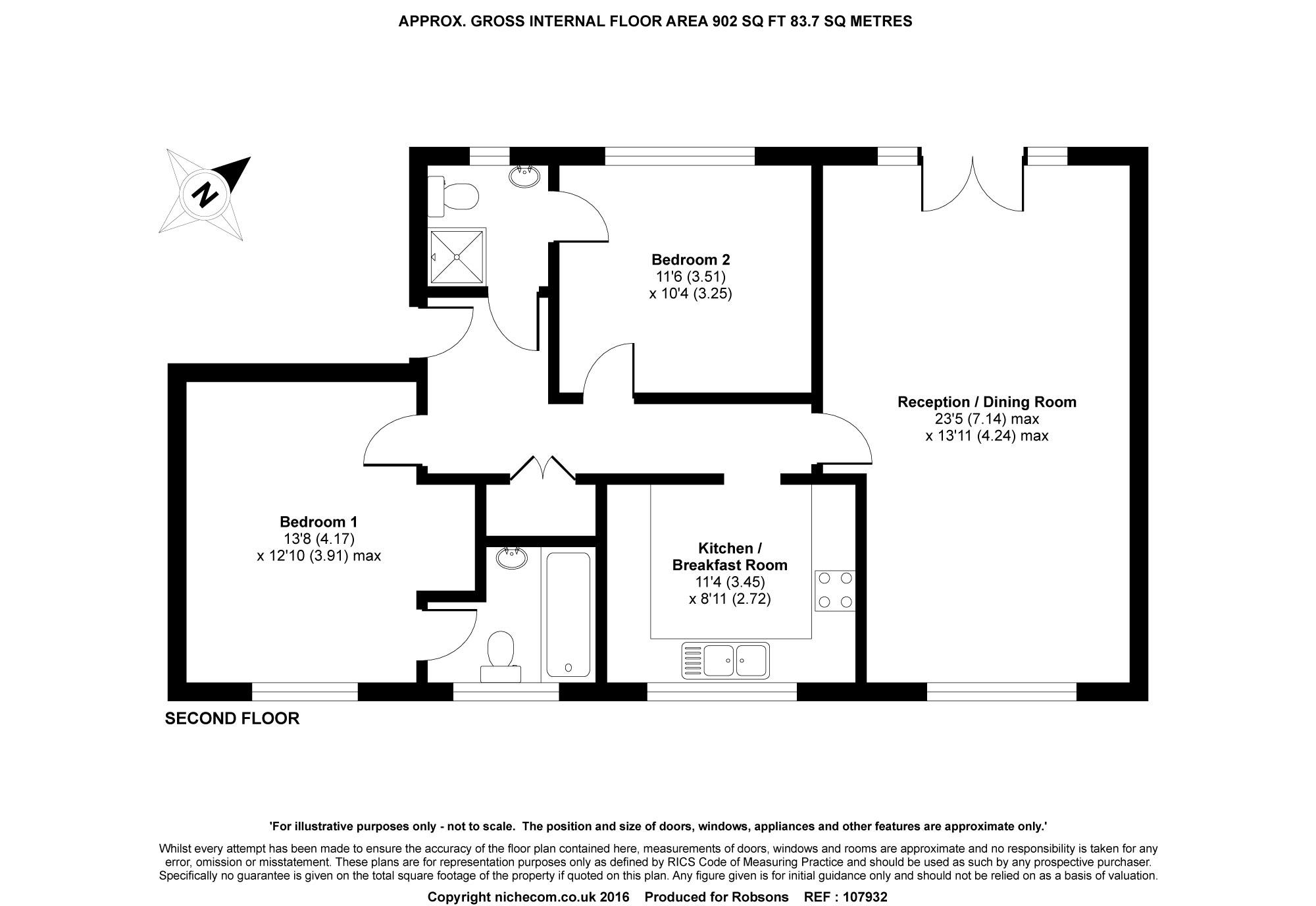 2 Bedrooms Flat to rent in Chesswood Way, Pinner HA5