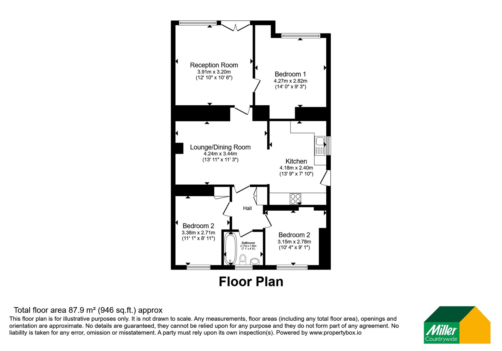 Ground Floor Flat, Ashton Lady,, Fore Street, Helston floorplan
