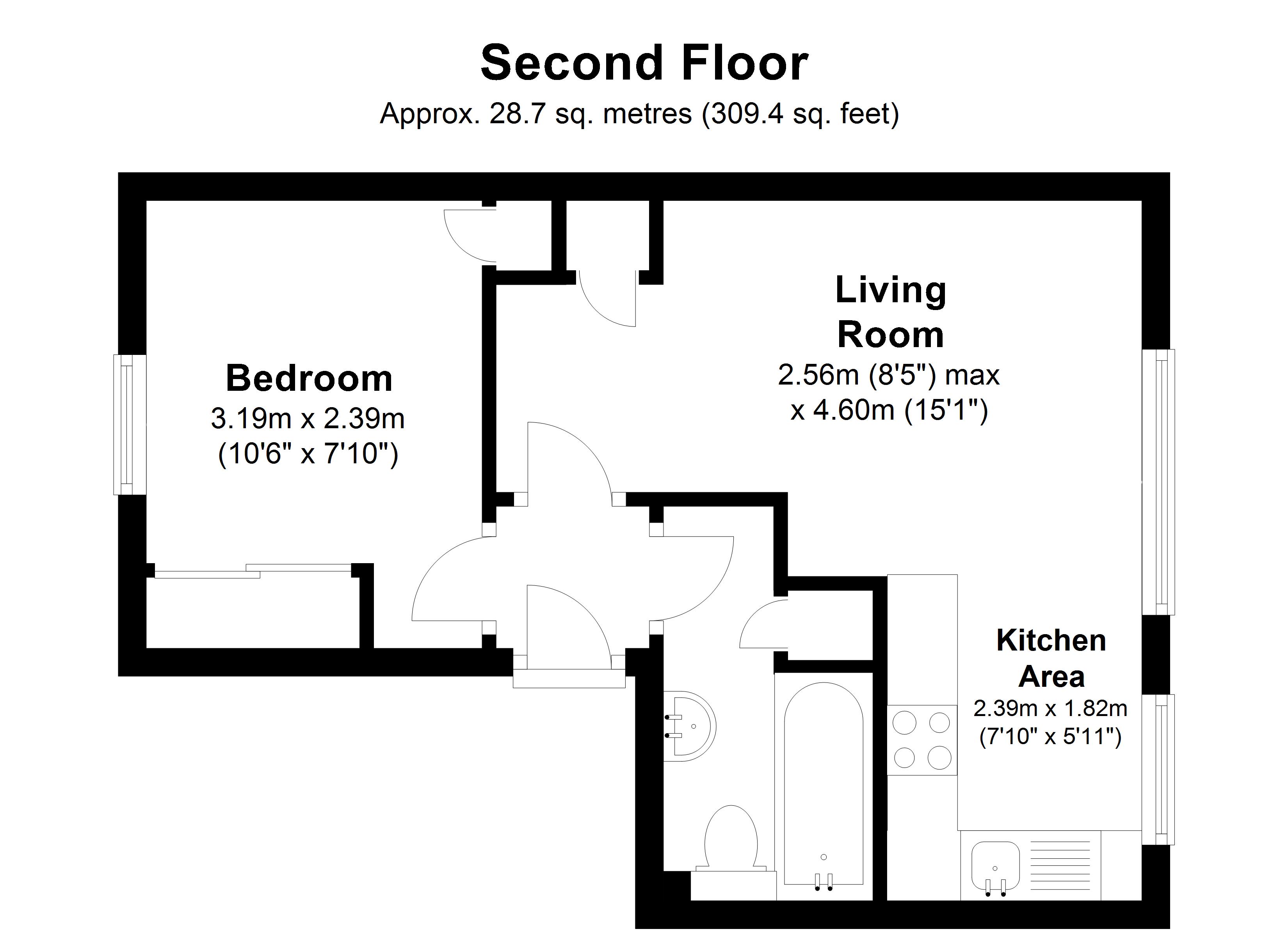 1 Bedrooms Flat to rent in Dorset Gardens, Brighton BN2