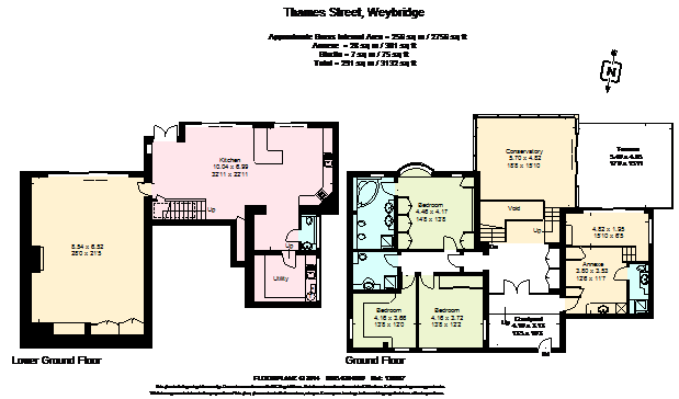 3 Bedrooms Detached house to rent in Thames Street, Sunbury-On-Thames TW16