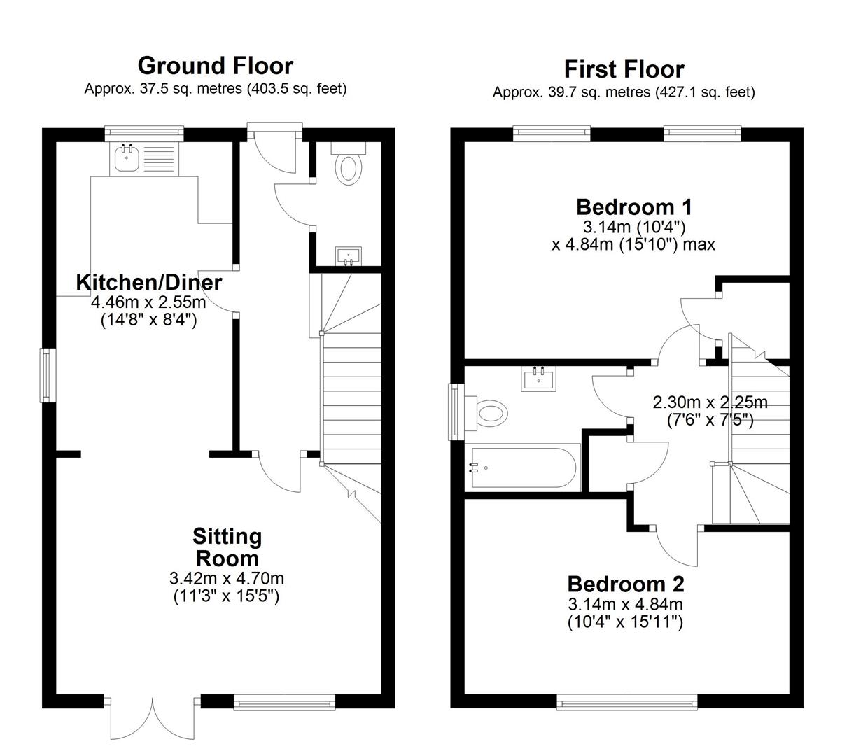 2 Bedrooms Semi-detached house for sale in Scotts, Bampton, Tiverton EX16
