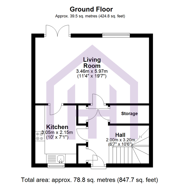 12, Somerset Place, Rye Hill floorplan
