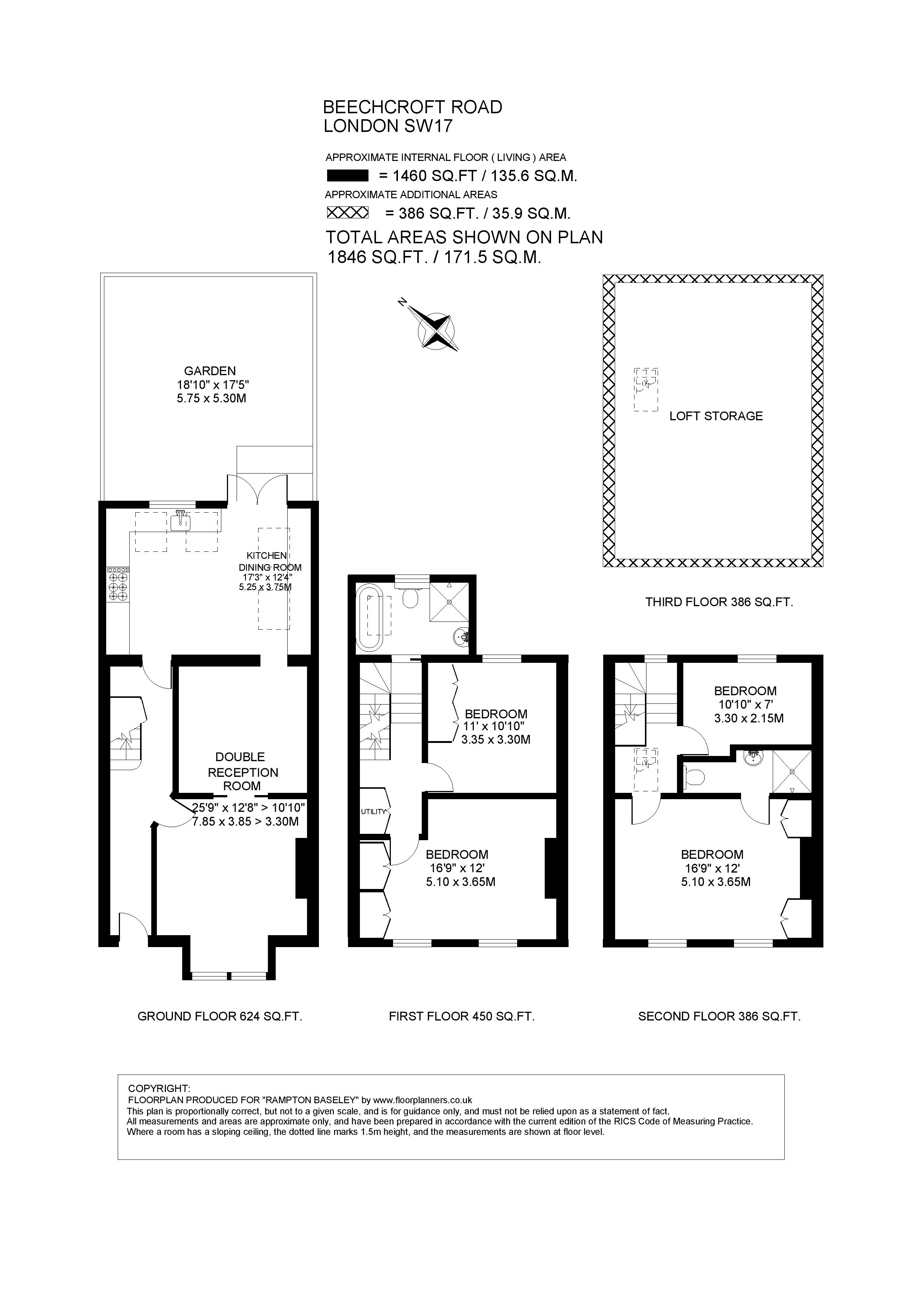 206, Beechcroft Road, London floorplan