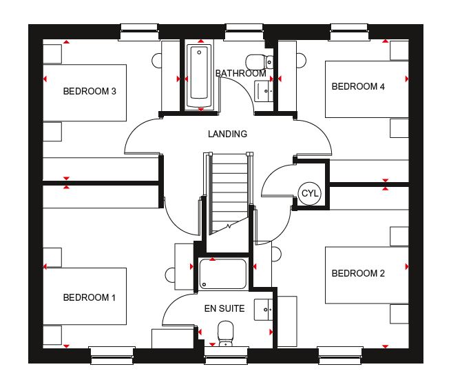 H863413, 24 Gairnhill, Countesswells, Aberdeen floorplan
