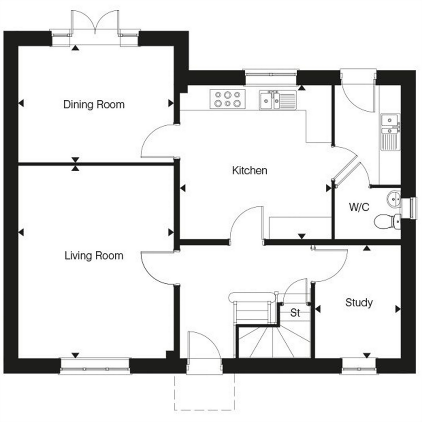 4 Bedrooms Detached house for sale in The Rutherford, Meadow Croft, Houghton Conquest MK45