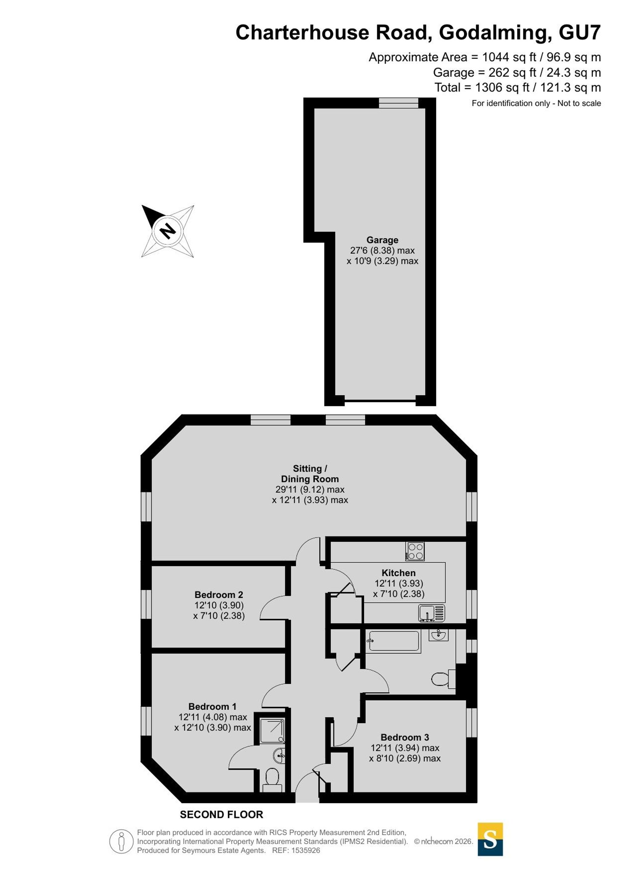 98 Chapel Fields Charterhouse Road, Godalming floorplan