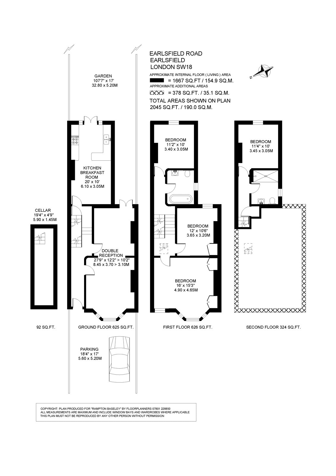 181, Earlsfield Road, London floorplan