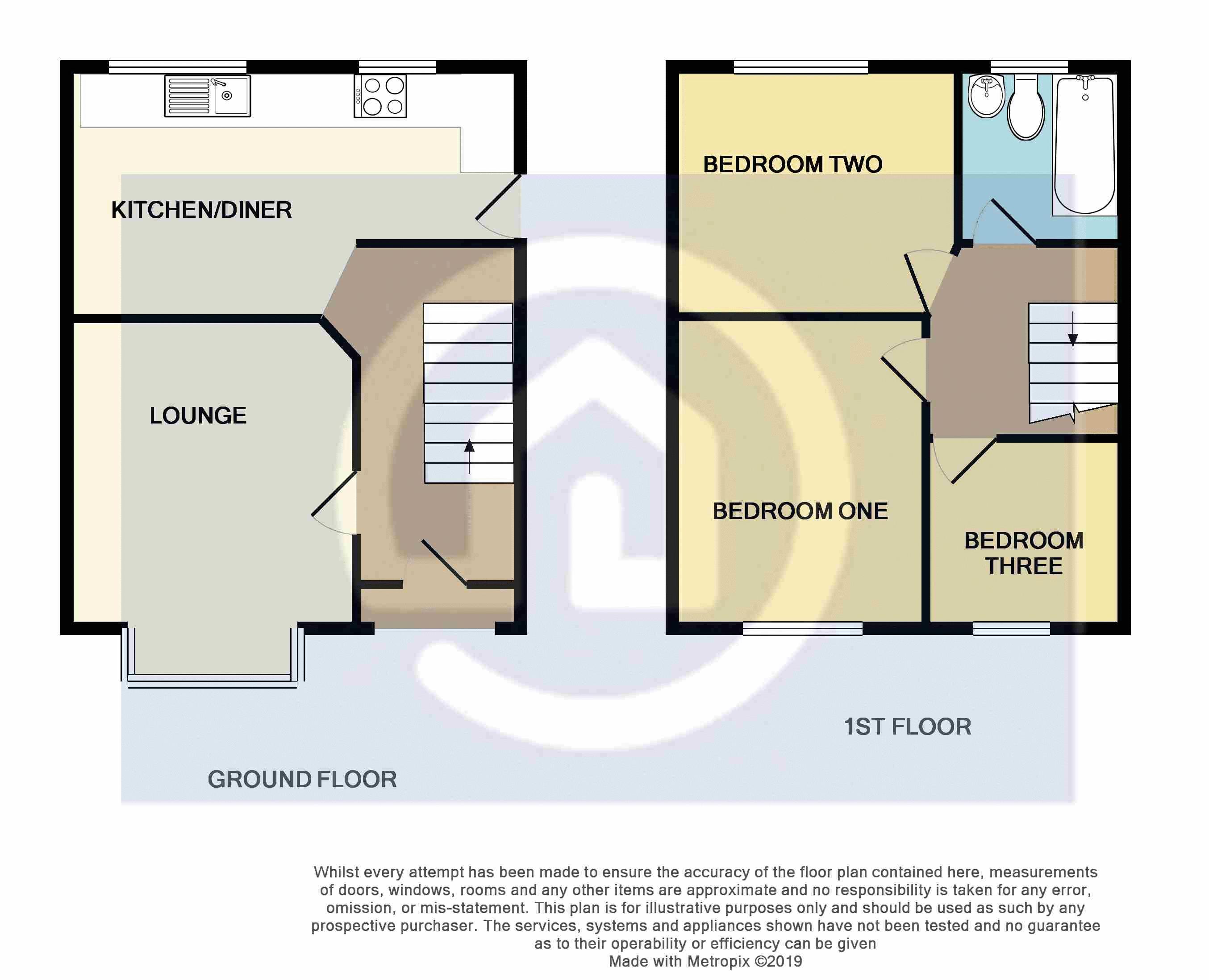 3 Bedrooms Terraced house for sale in Worcester Road, Bedford MK42