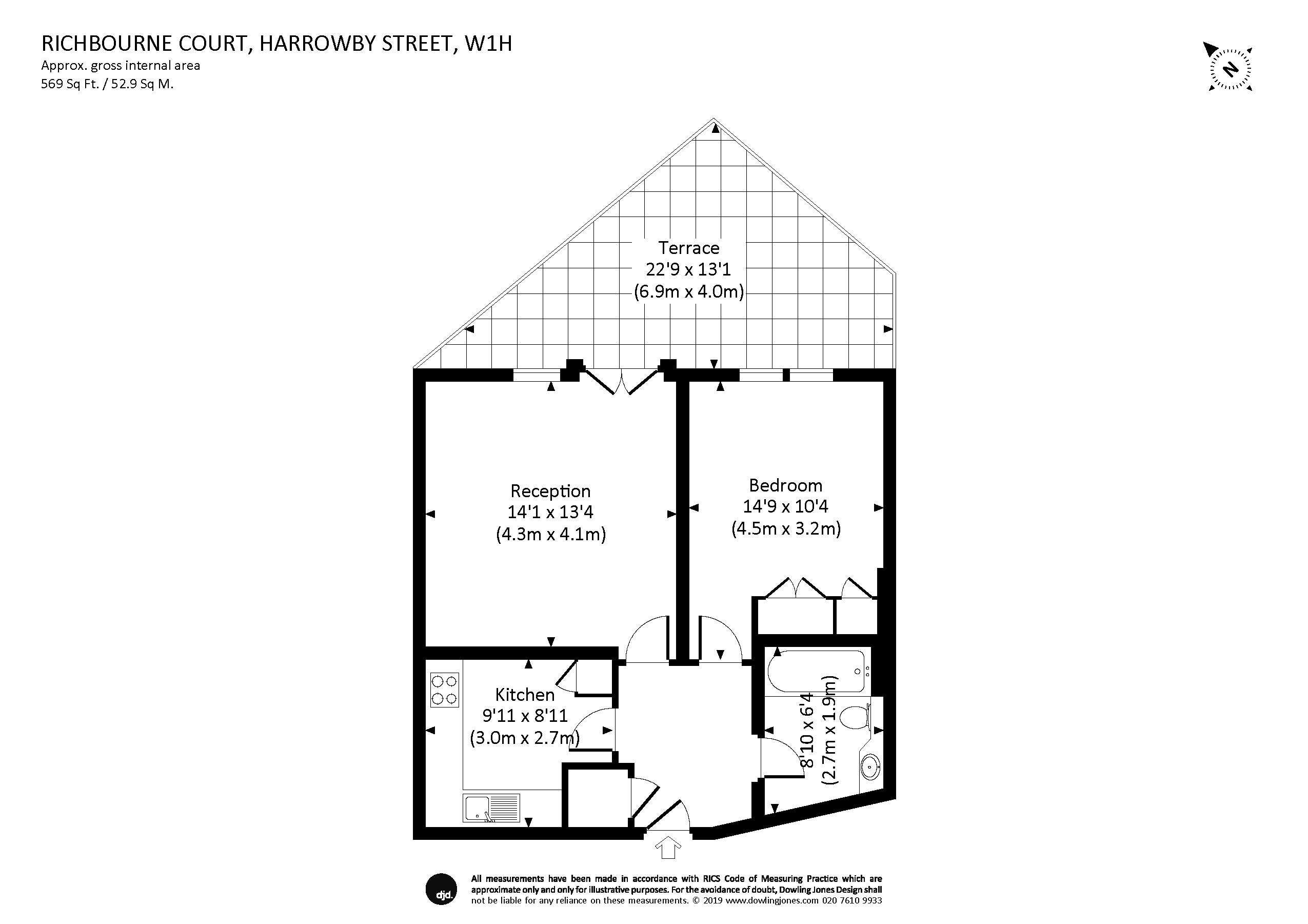 1 Bedrooms Flat to rent in Harrowby Street, London W1H