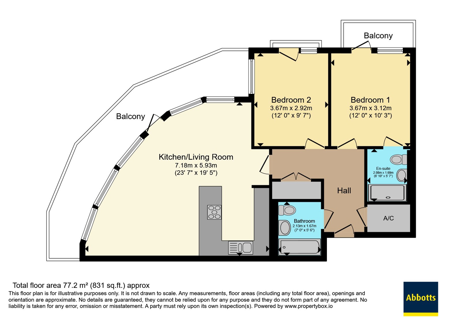 12 Keynes House,, Kingsley Walk, Cambridgeshire floorplan