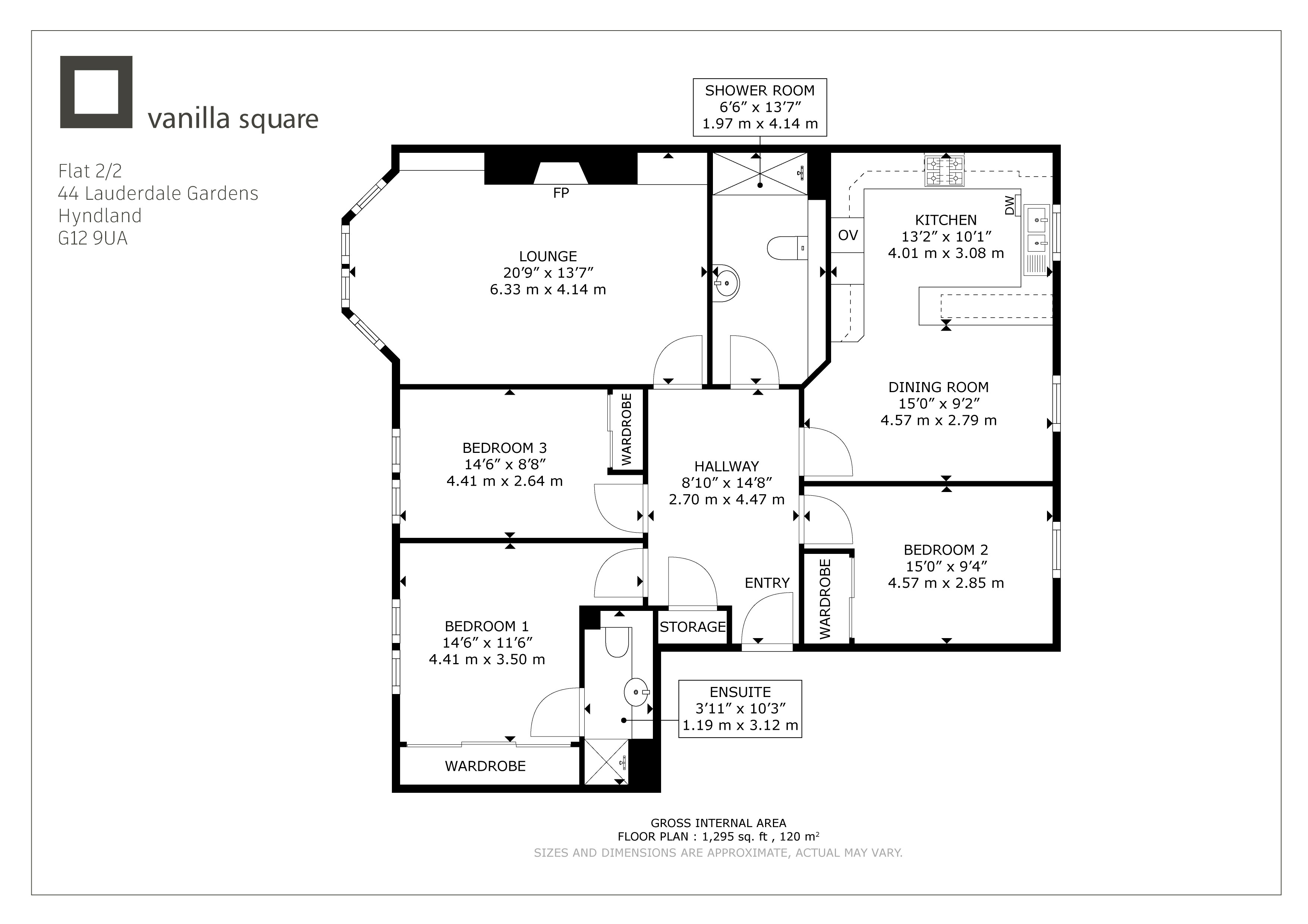 Lauderdale Gardens, Glasgow floorplan